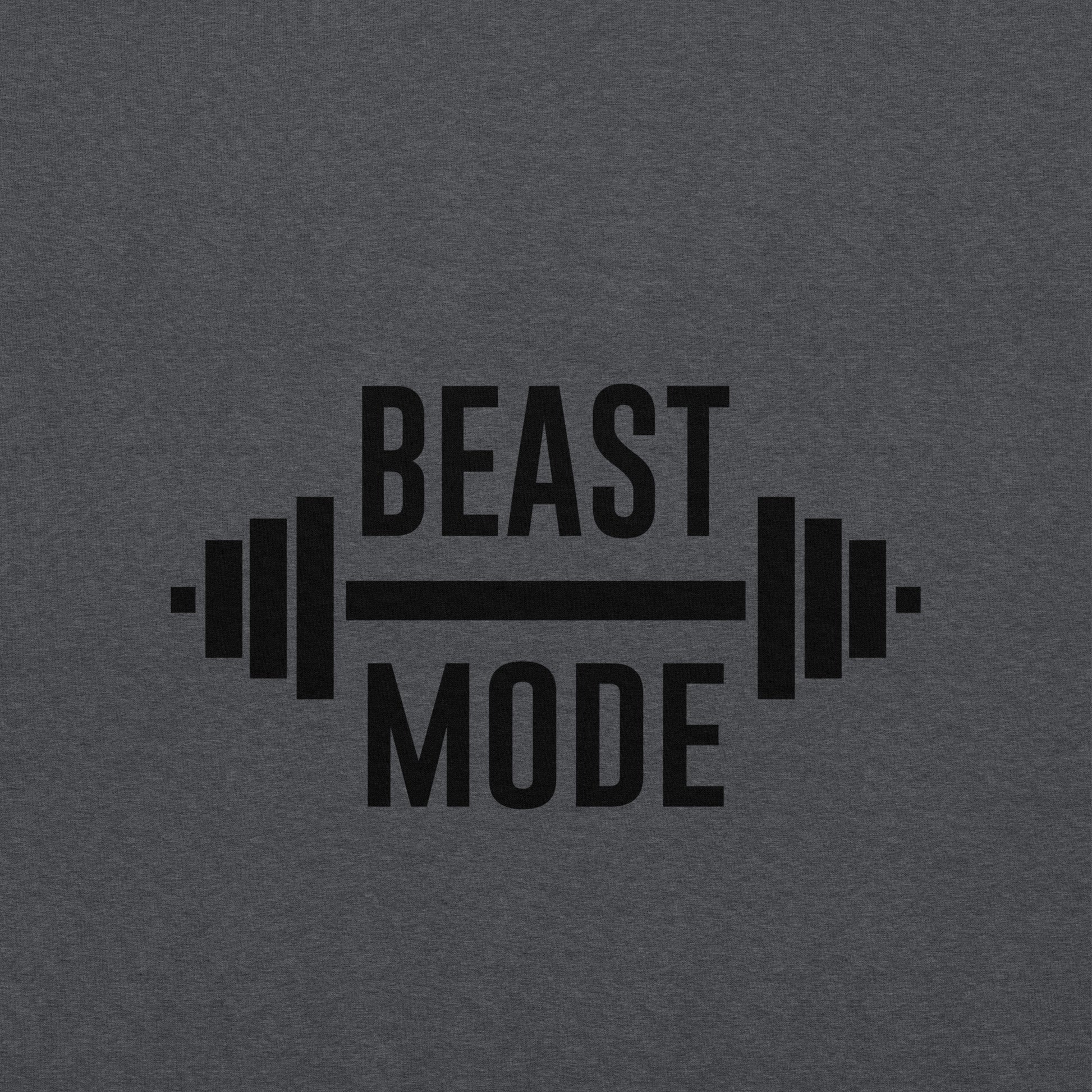 Beast Mode Embroidered Fitness Athletic Hoodie - COFFEEBRE