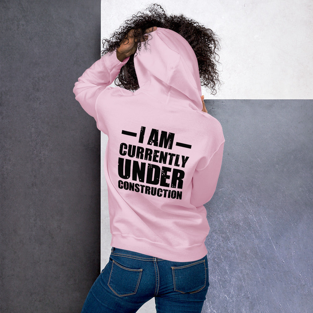 Currently Under Construction Embroidered Hoodie - COFFEEBRE