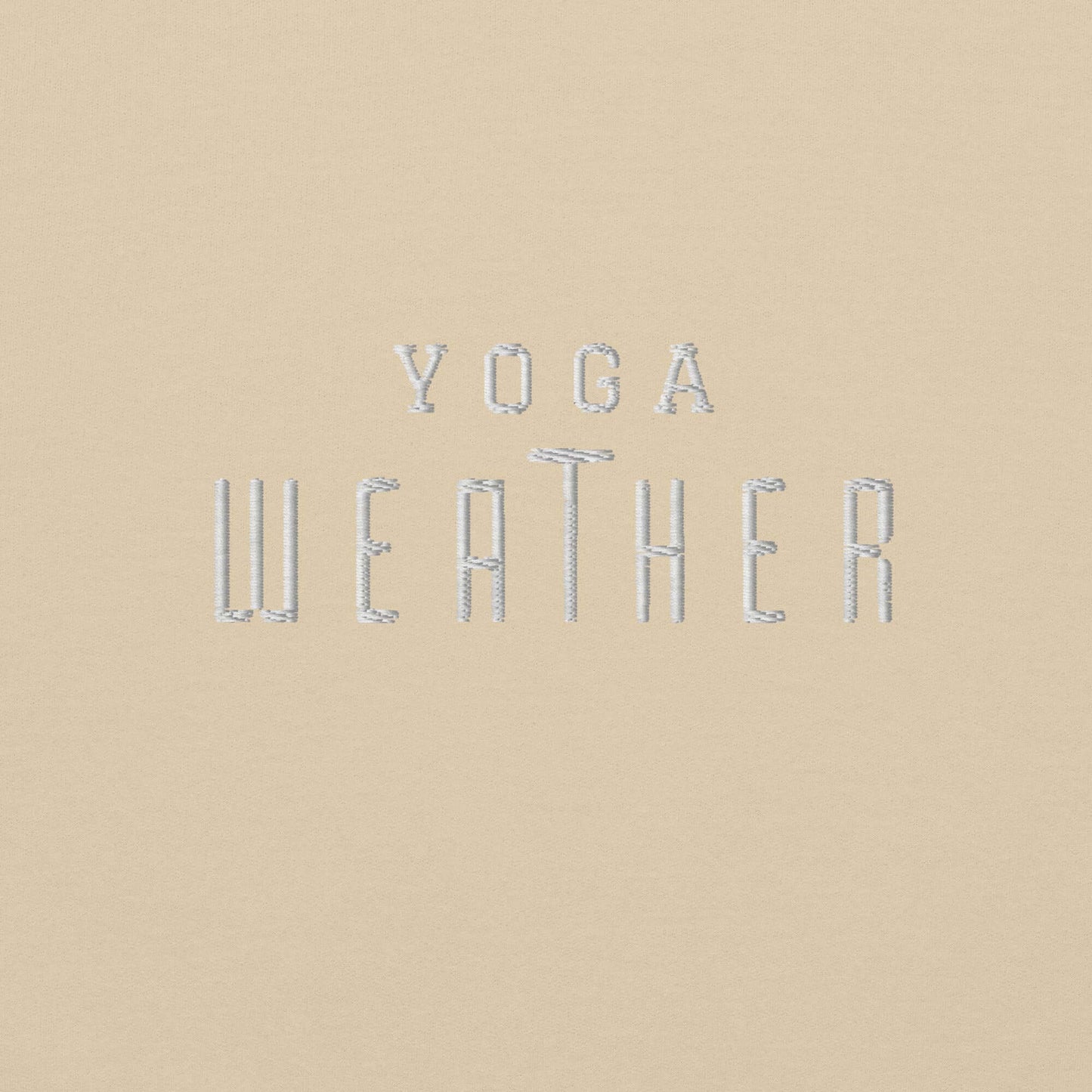 Embroidered Yoga Weather Hoodie - COFFEEBRE