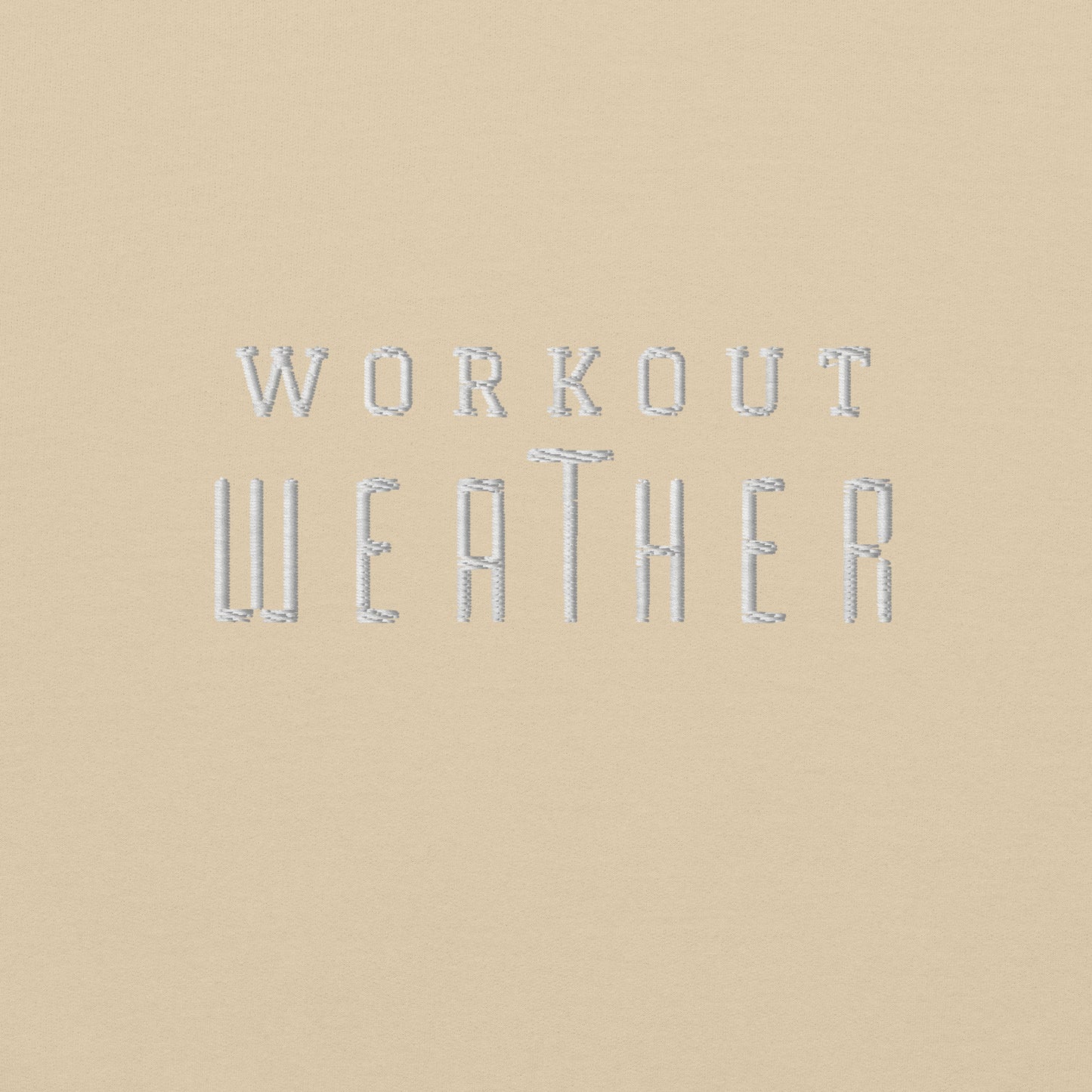 Workout Weather Embroidered Fitness Hoodie - COFFEEBRE