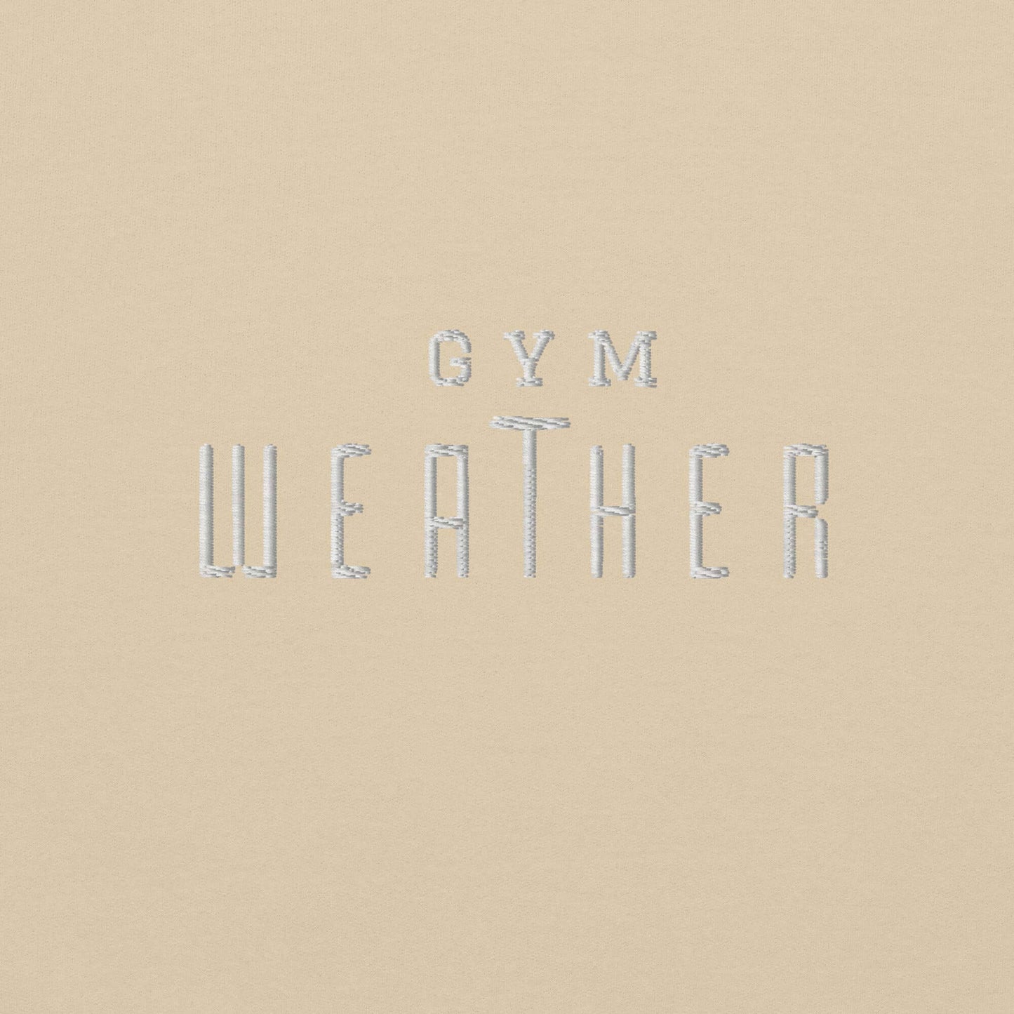 Gym Weather Embroidered Fitness Hoodie - COFFEEBRE