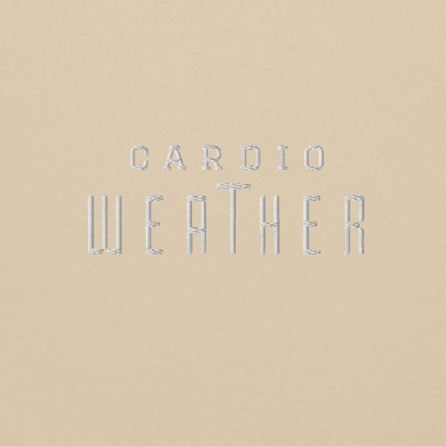 Cardio Weather Embroidered Athletic Hoodie - COFFEEBRE