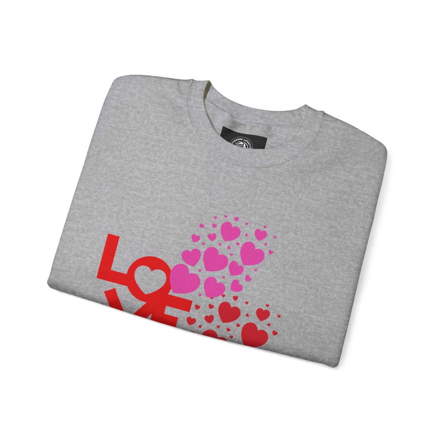 Valentine's Love Heart Unisex Heavy Blend™ Crewneck Sweatshirt - COFFEEBRE