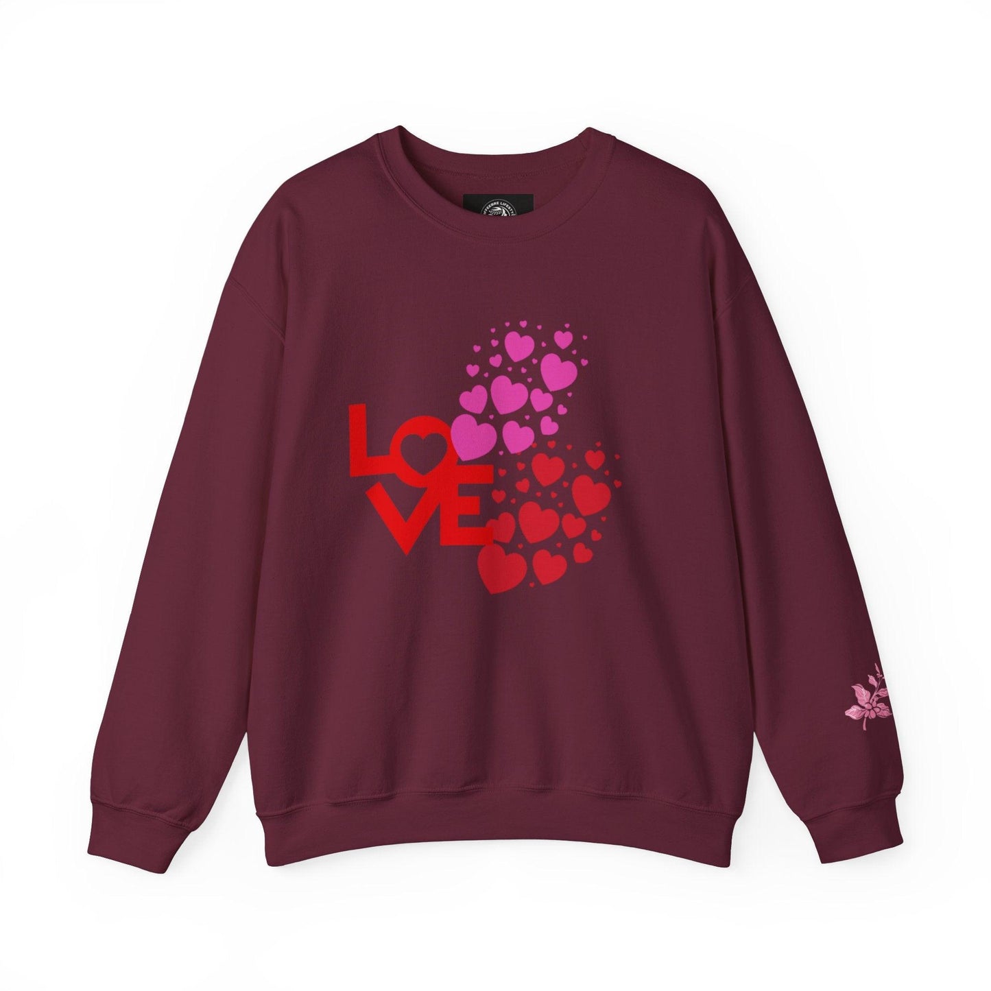 Valentine's Love Heart Unisex Heavy Blend™ Crewneck Sweatshirt - COFFEEBRE