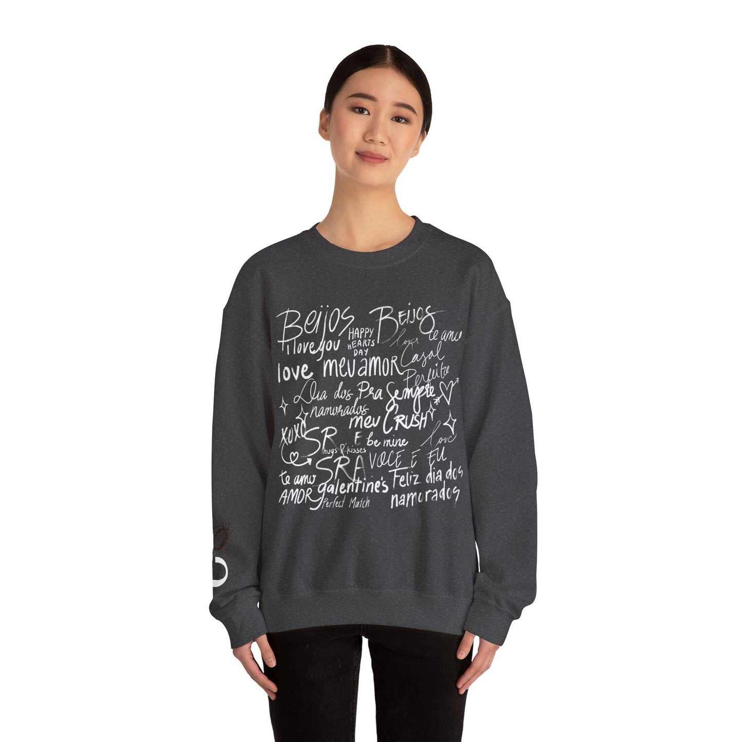 Valentine's Script Unisex Crewneck Sweatshirt - COFFEEBRE