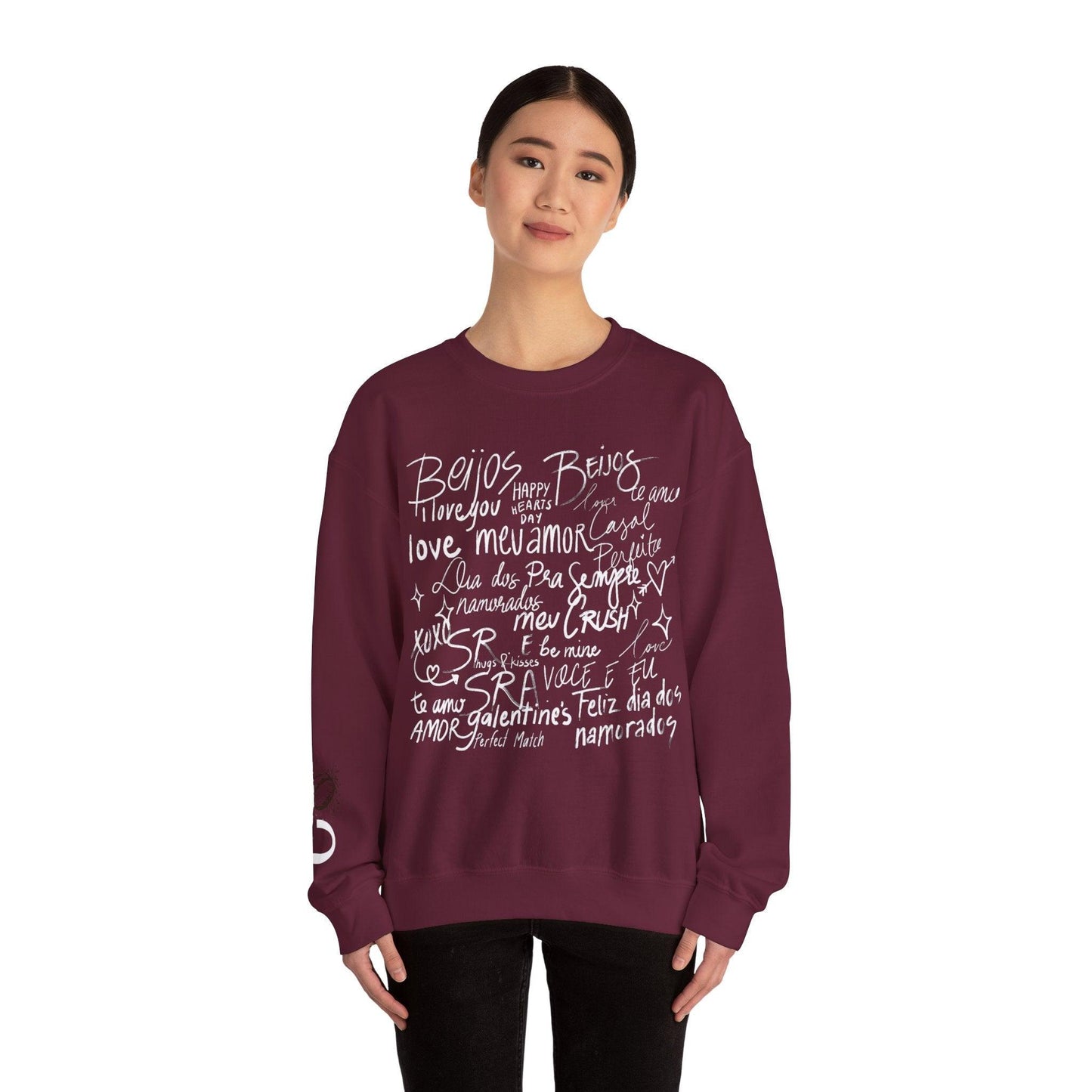 Valentine's Script Unisex Crewneck Sweatshirt - COFFEEBRE
