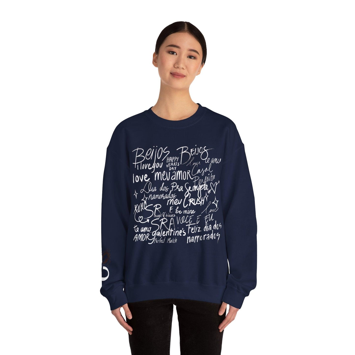Valentine's Script Unisex Crewneck Sweatshirt - COFFEEBRE