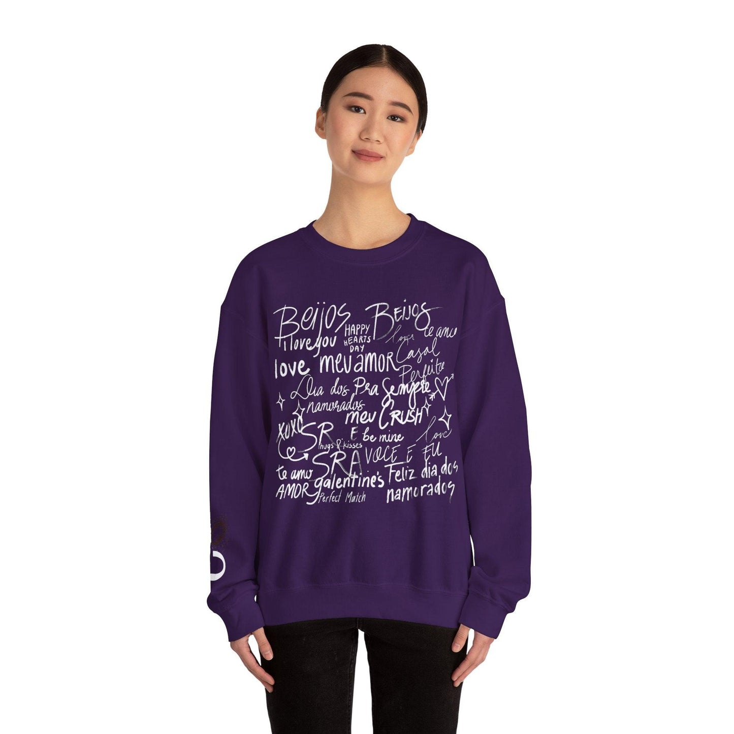 Valentine's Script Unisex Crewneck Sweatshirt - COFFEEBRE