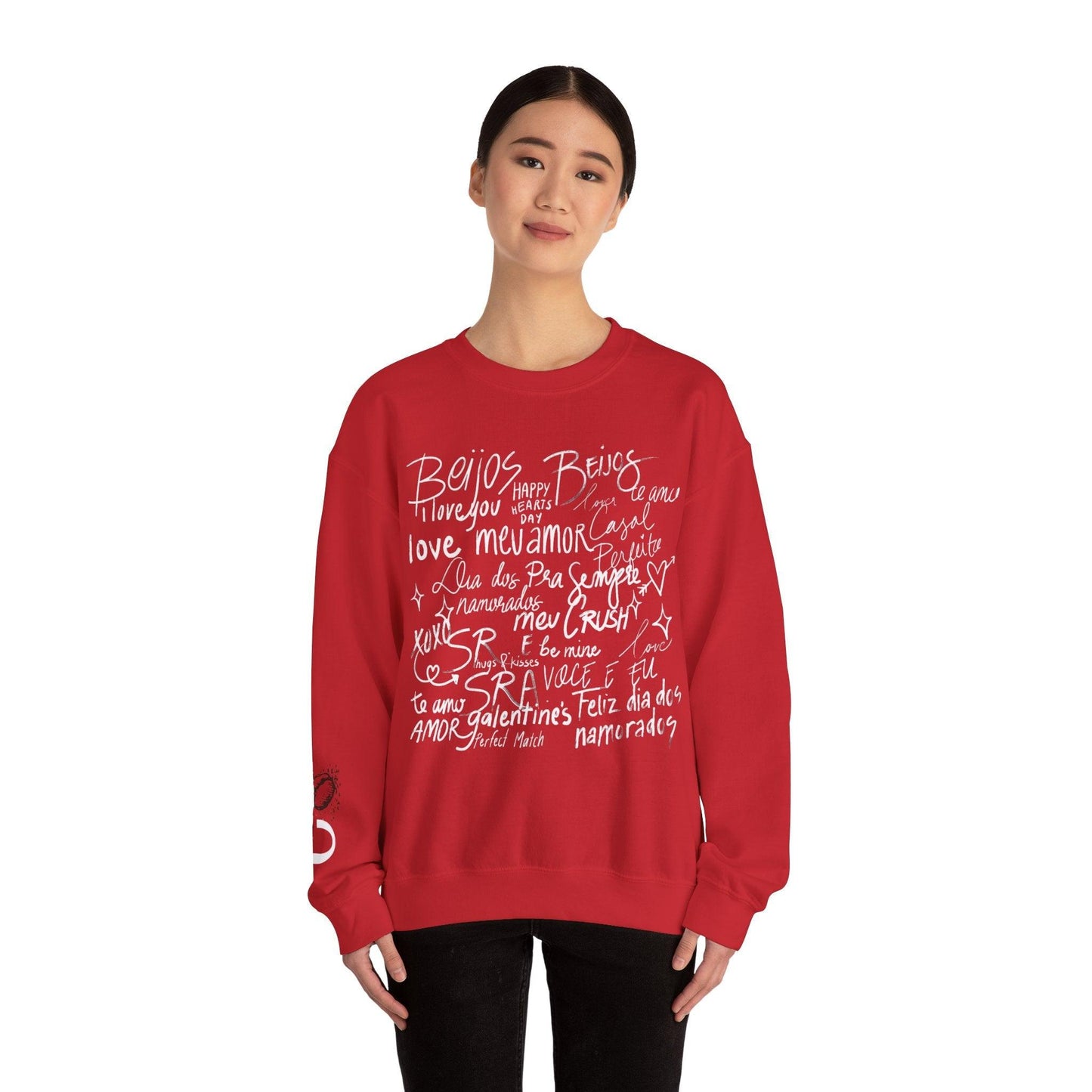 Valentine's Script Unisex Crewneck Sweatshirt - COFFEEBRE