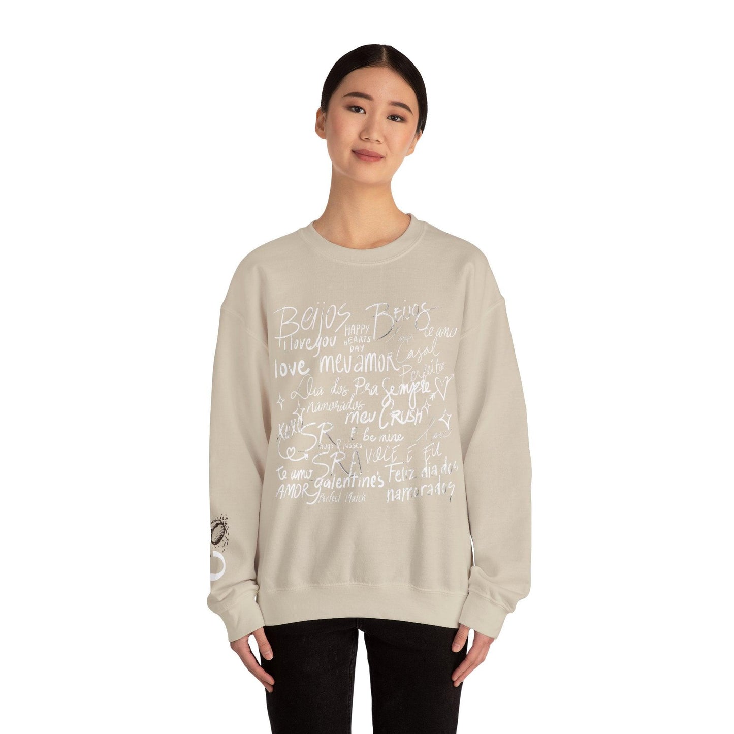 Valentine's Script Unisex Crewneck Sweatshirt - COFFEEBRE
