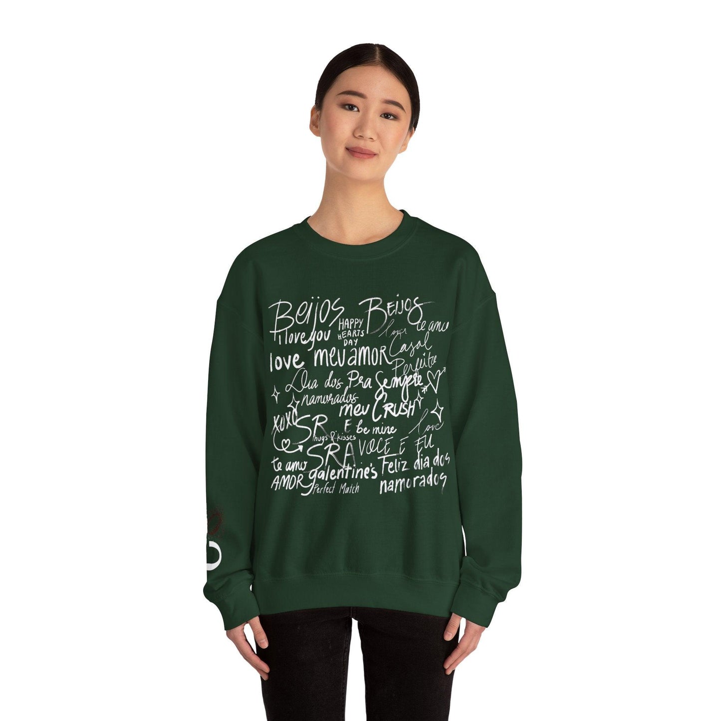 Valentine's Script Unisex Crewneck Sweatshirt - COFFEEBRE
