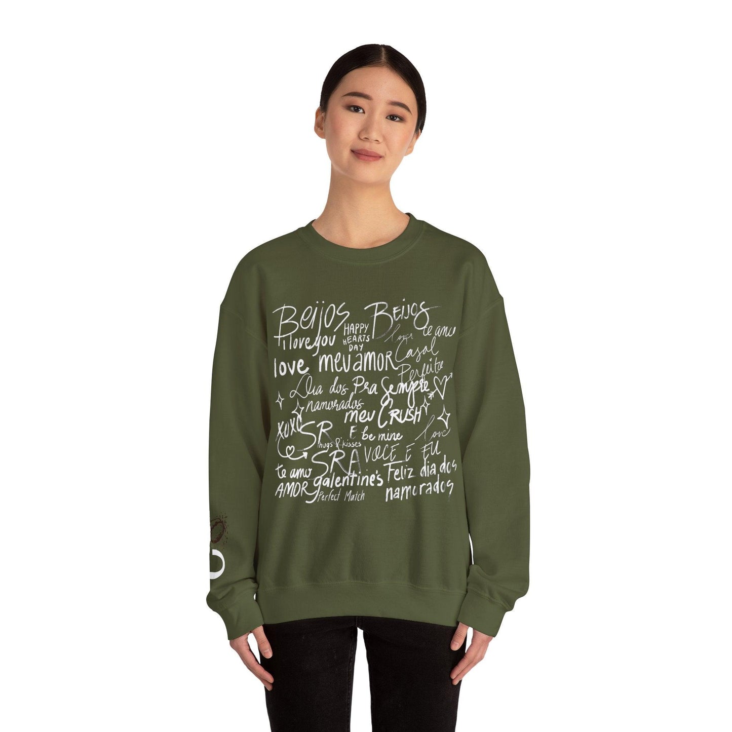 Valentine's Script Unisex Crewneck Sweatshirt - COFFEEBRE