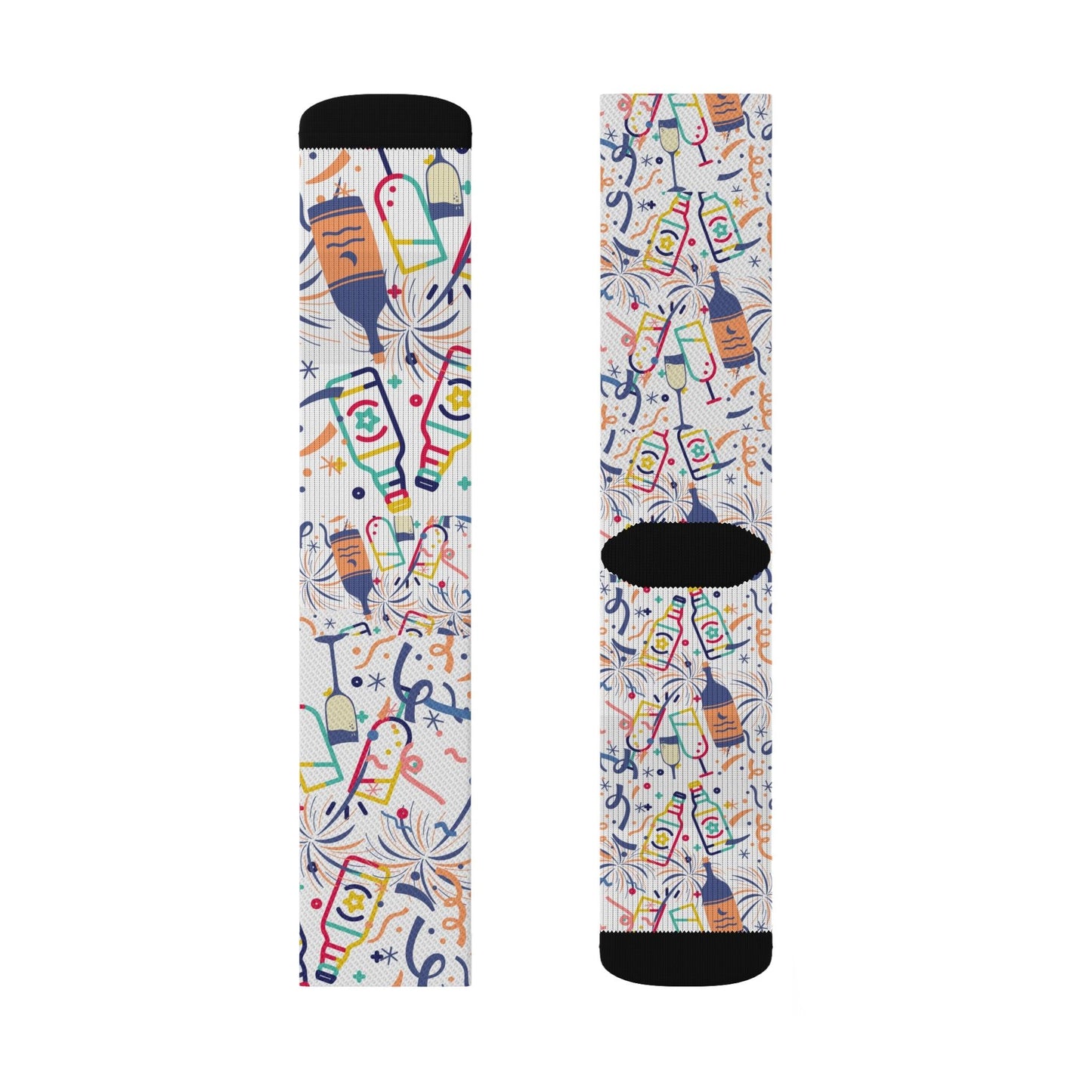 Wine and Cocktail Party Socks Gift