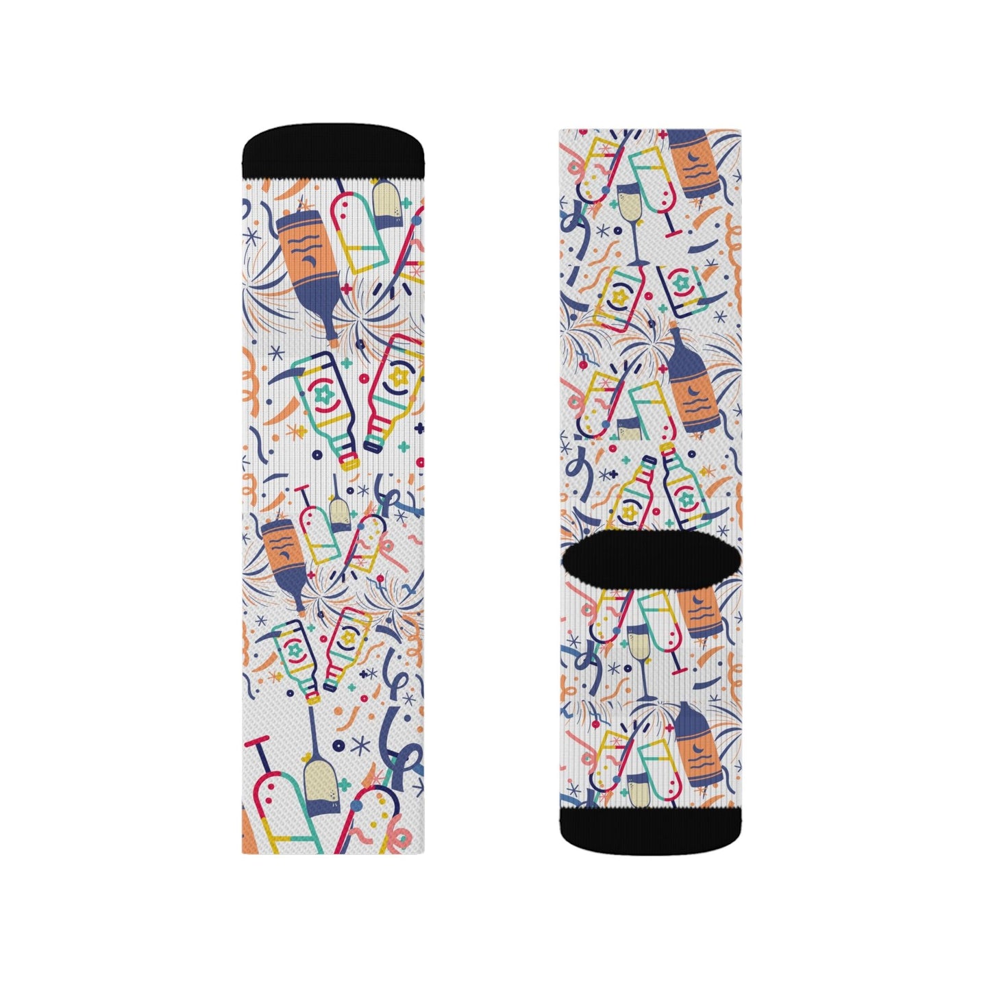 Wine and Cocktail Party Socks Gift