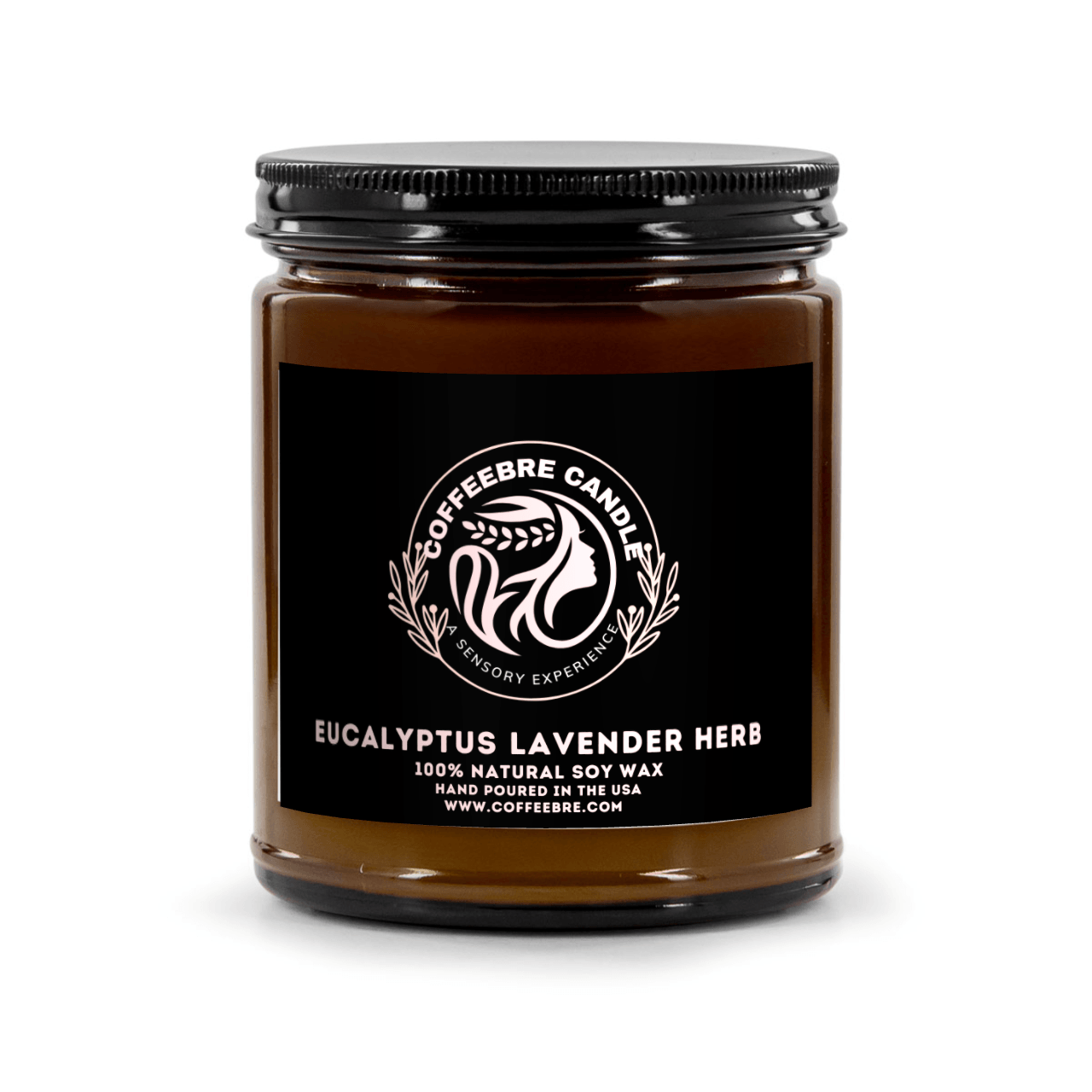 Coffeebre Luxury Eucalyptus Lavender Herb Scented Soy Candle, 9oz - COFFEEBRE