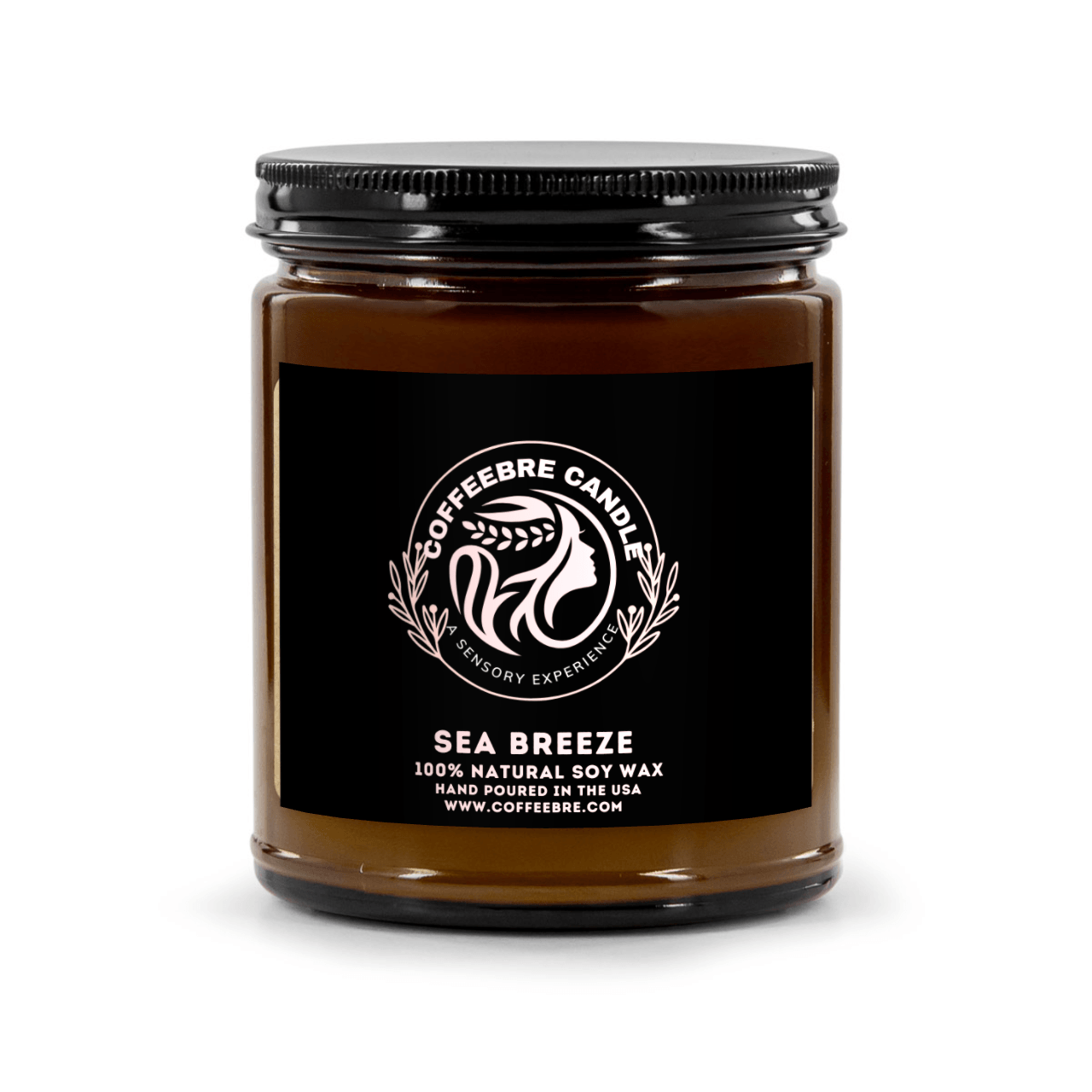 Coffeebre Luxury Sea Breeze Scented Soy Candle, 9oz - COFFEEBRE