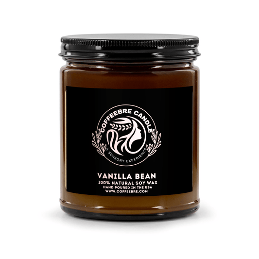Coffeebre Luxury Vanilla Bean Scented Soy Candle, 9oz - COFFEEBRE