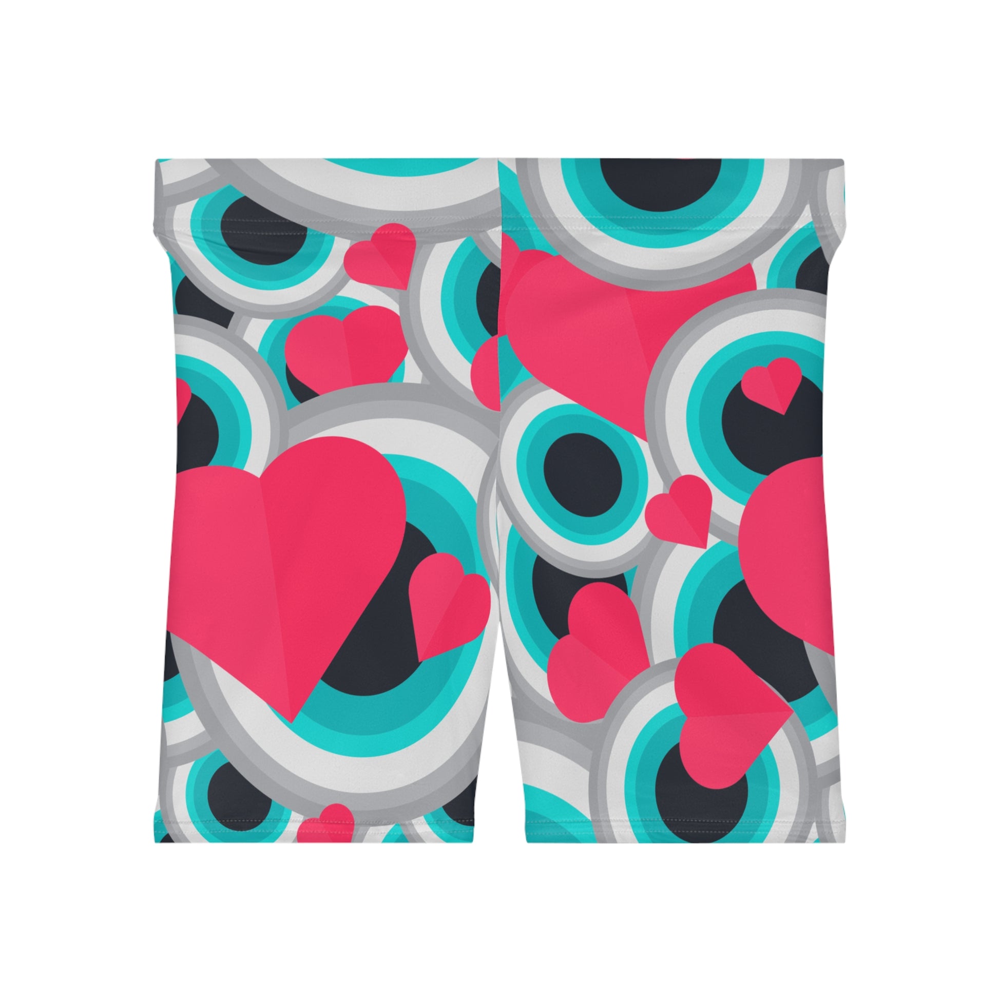 Patterned Workout Athletic  Biker Shorts - COFEEBRE