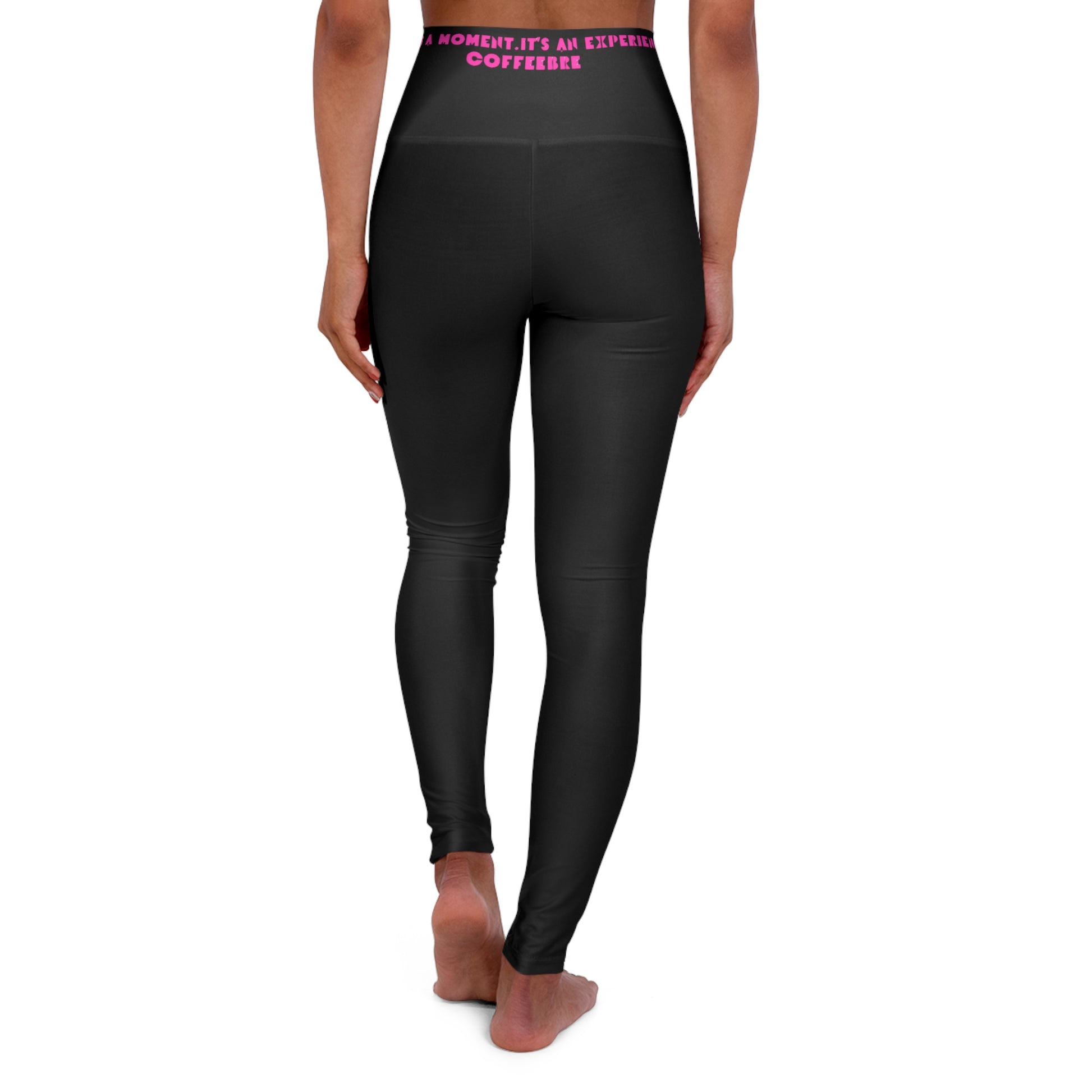 Black Fitness High Waisted Yoga Leggings - COFFEEBRE