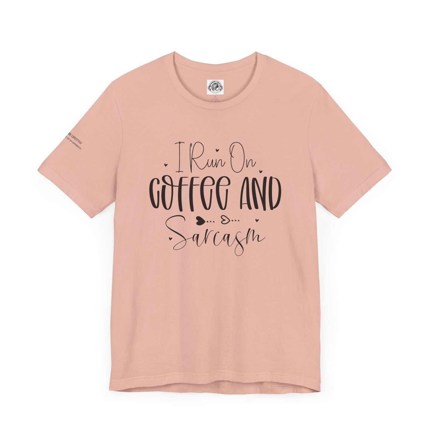 Fitness T-Shirt - I Run On Coffee Workout Shirt