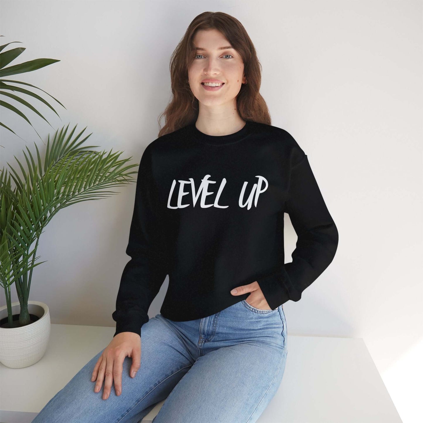 Level Up Fitness Crewneck Sweatshirt