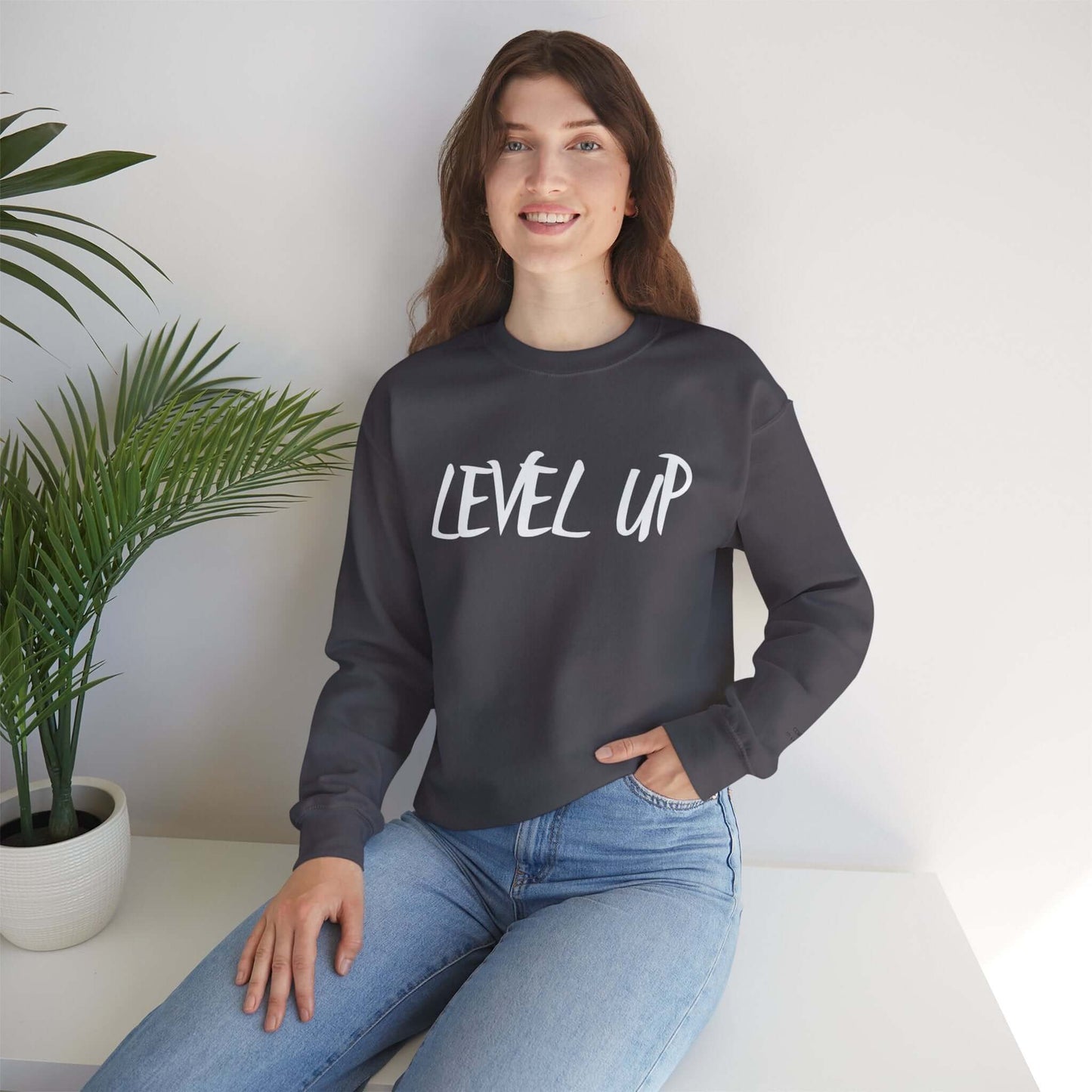Level Up Fitness Crewneck Sweatshirt