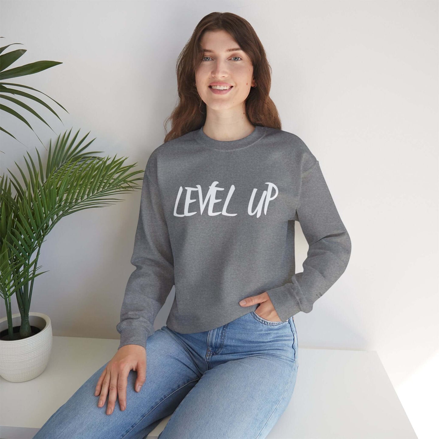 Level Up Fitness Crewneck Sweatshirt