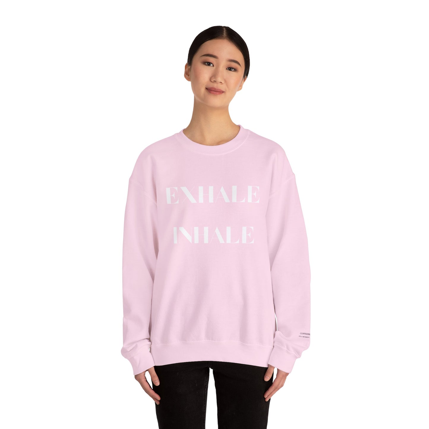 Exhale Inhale Fitness Crewneck Sweatshirt