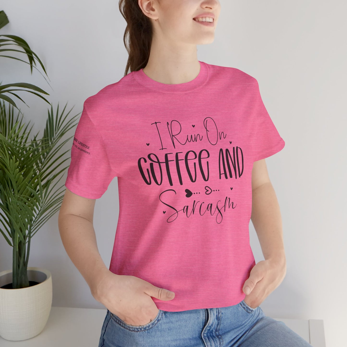 Fitness T-Shirt - I Run On Coffee Workout Shirt