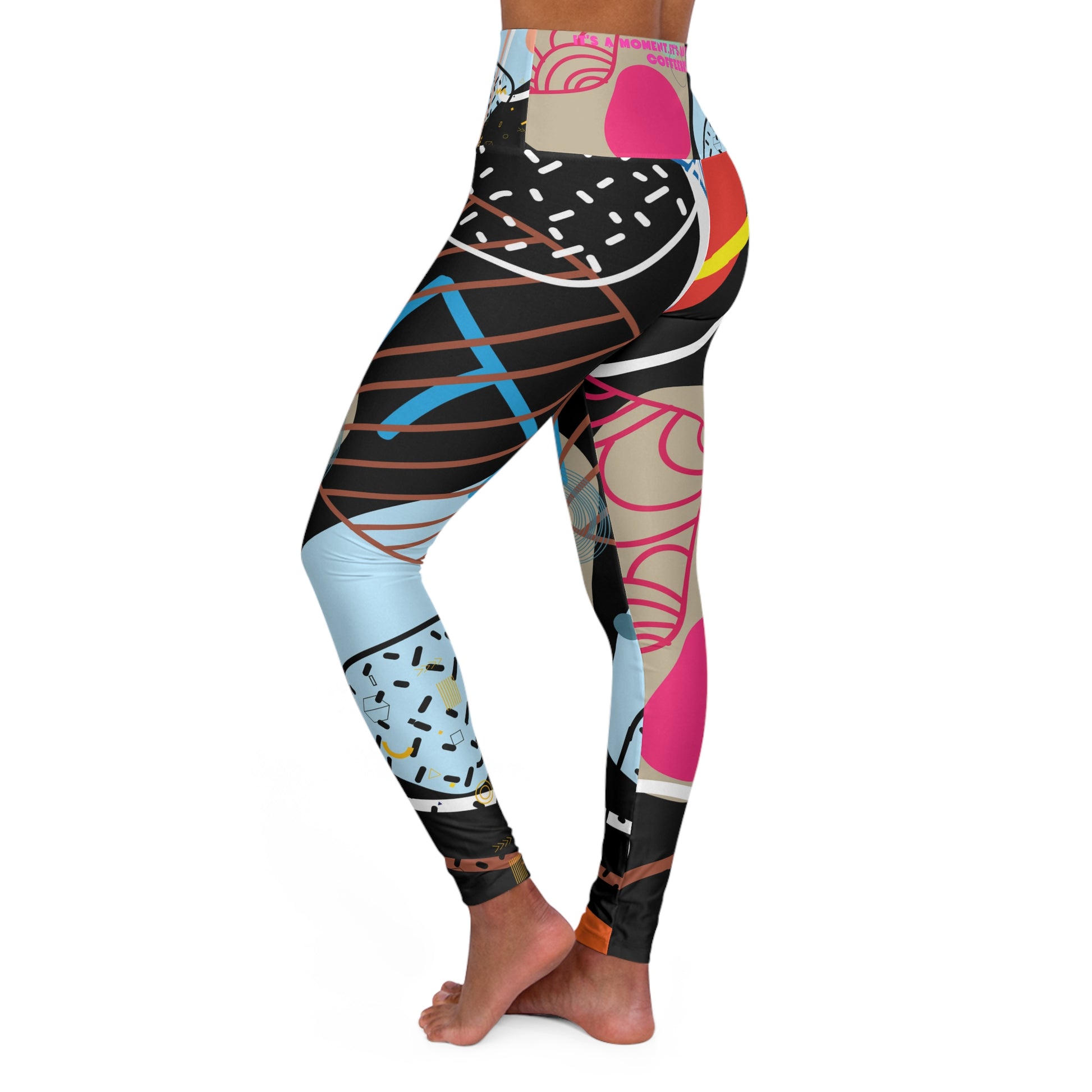 High Waisted Fitness Leggings - COFFEEBRE
