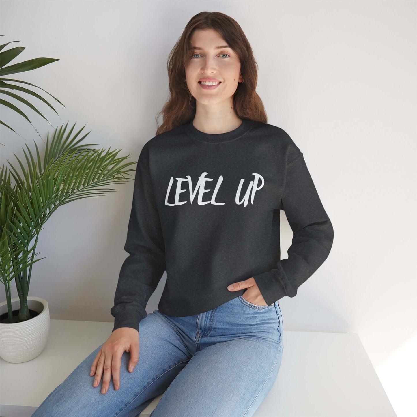 Level Up Fitness Crewneck Sweatshirt