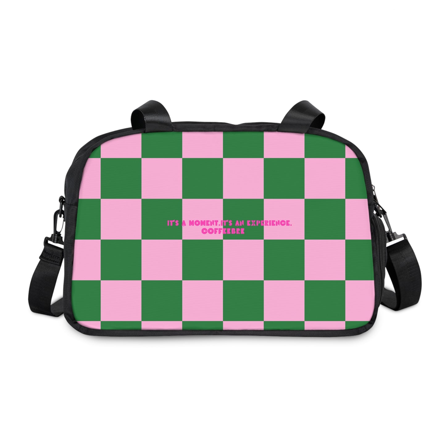 Checkered Workout Fitness Handbag - COFFEEBRE