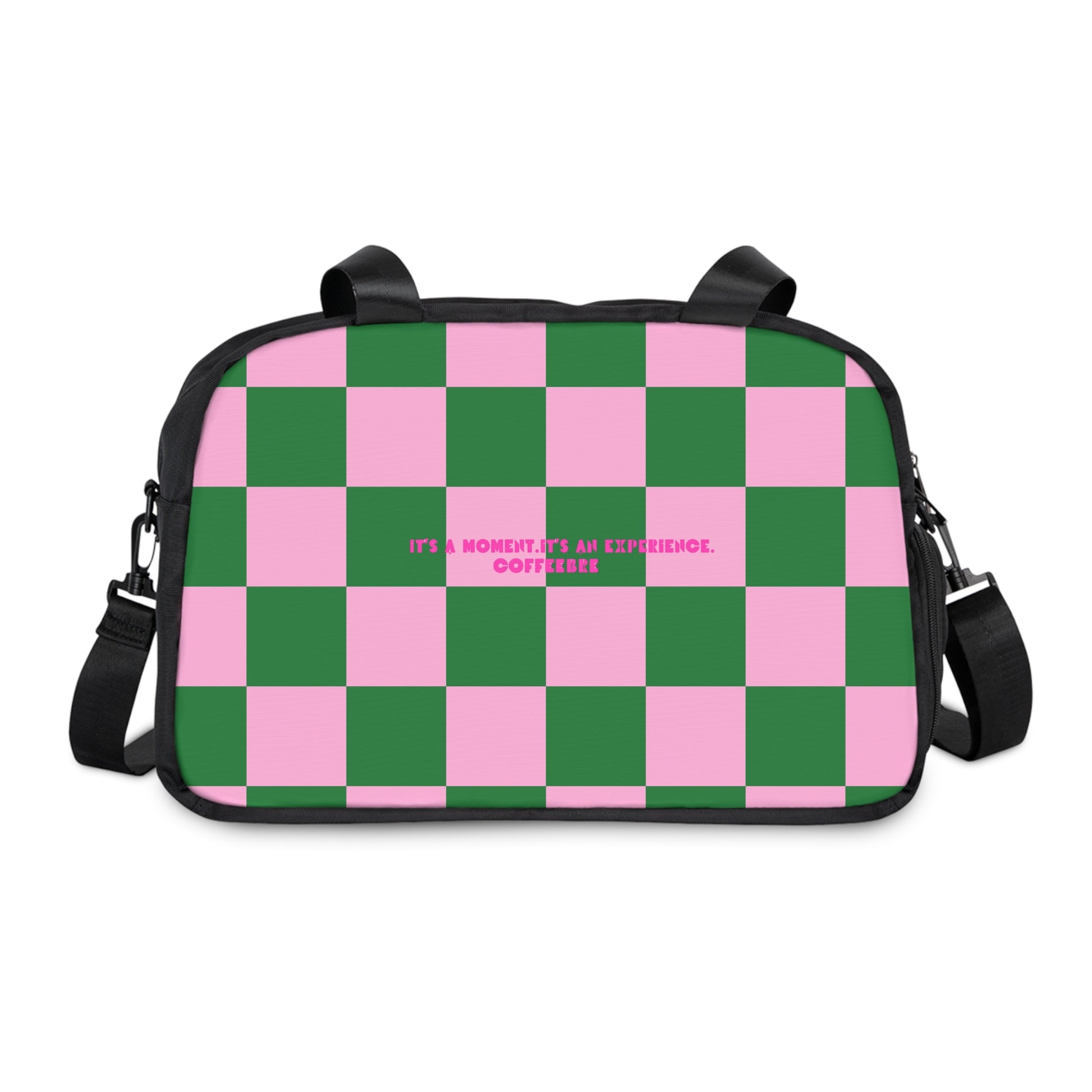 Checkered Workout Fitness Handbag - COFFEEBRE