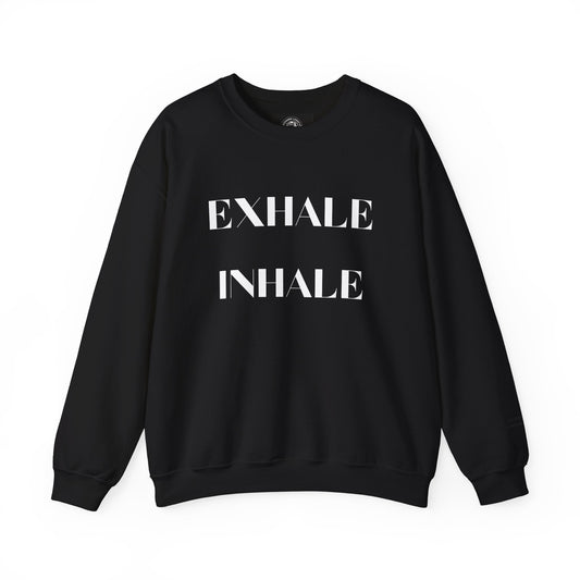 Exhale Inhale Fitness Crewneck Sweatshirt - COFFEEBRE