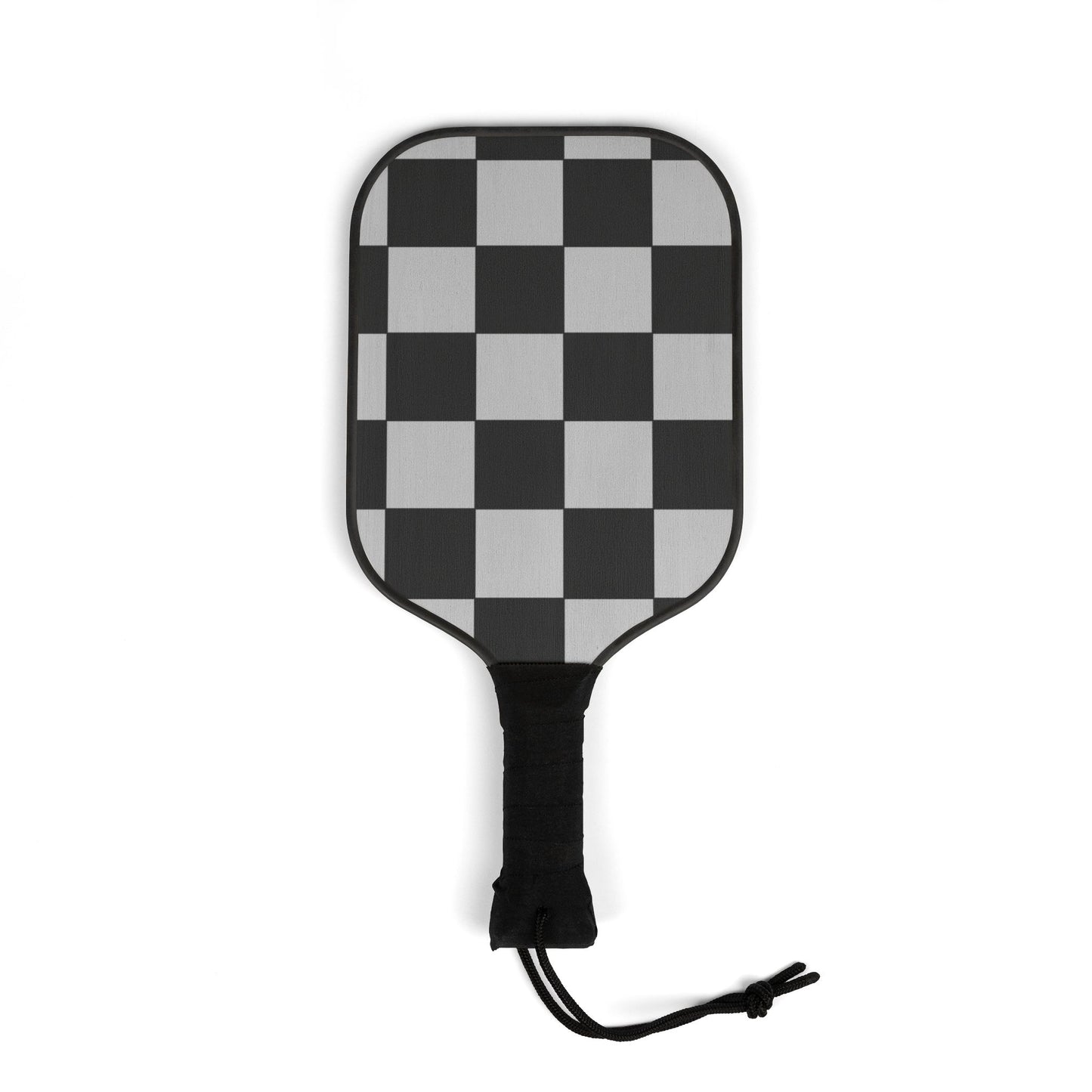 Grey Checkered Pickleball Paddle Kit - COFFEEBRE