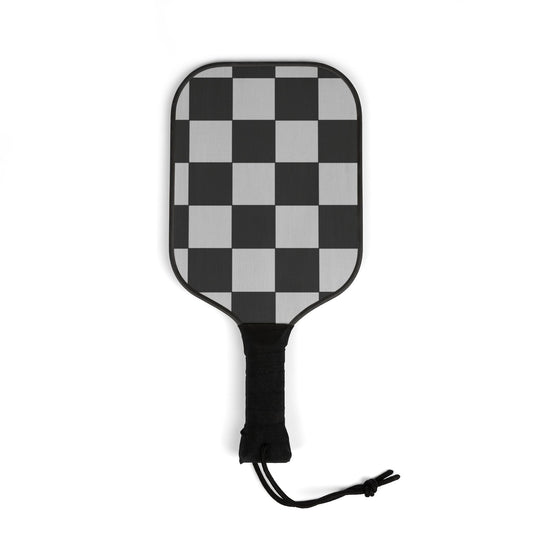 Grey Checkered Pickleball Paddle Kit - COFFEEBRE