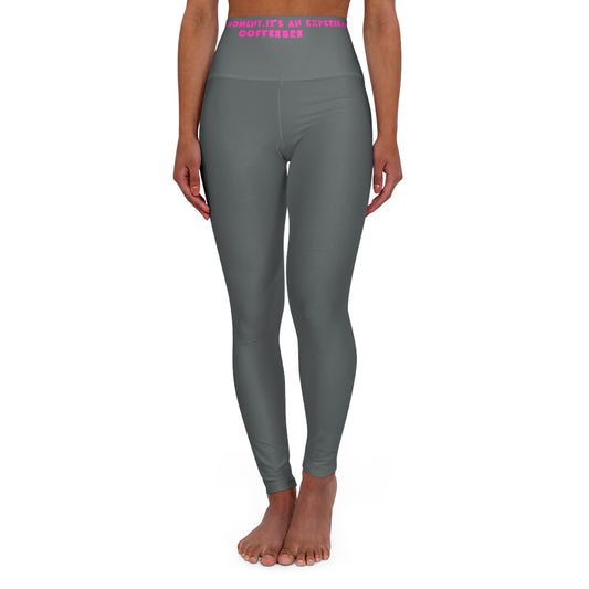 Grey Fitness High Waisted Yoga Leggings - COFFEEBRE
