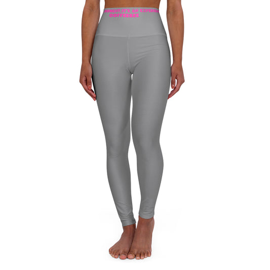 Light Grey Fitness High Waisted Leggings - COFFEEBE