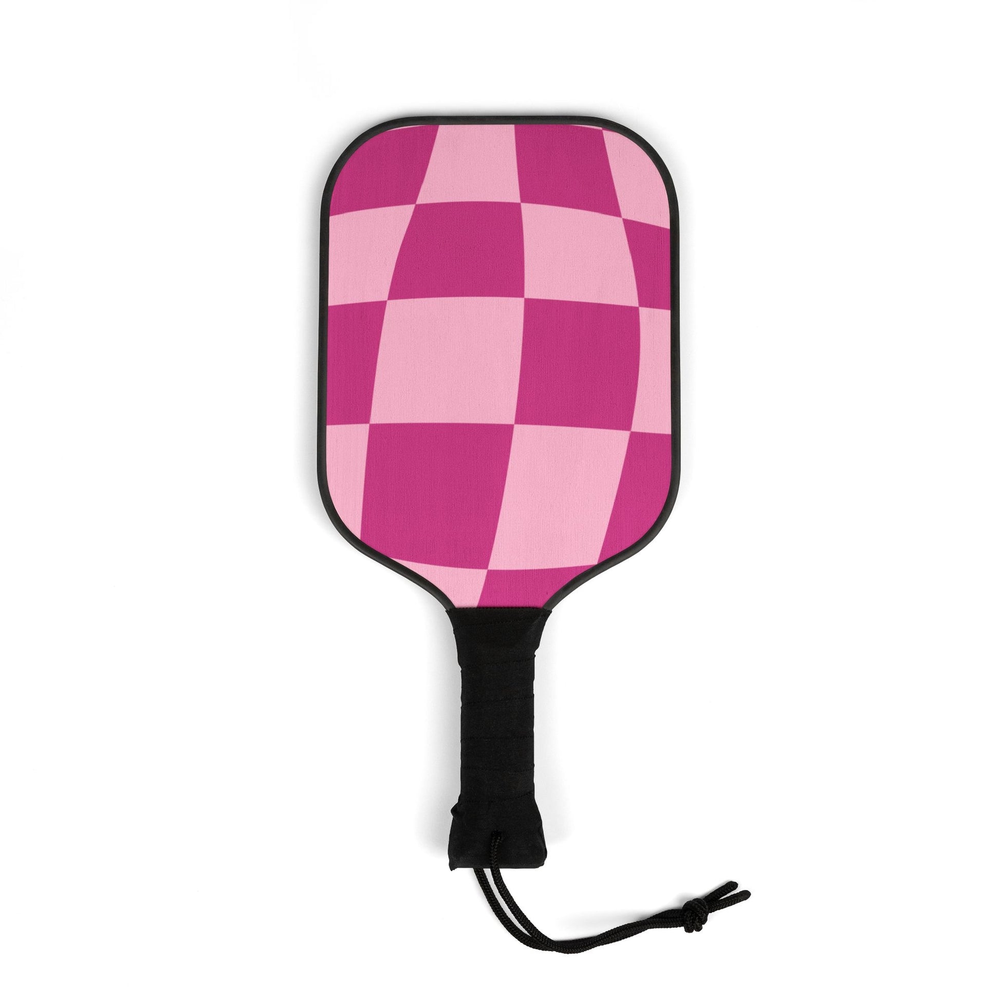 Pink Checkered Pickleball Paddle Kit - COFFEEBRE