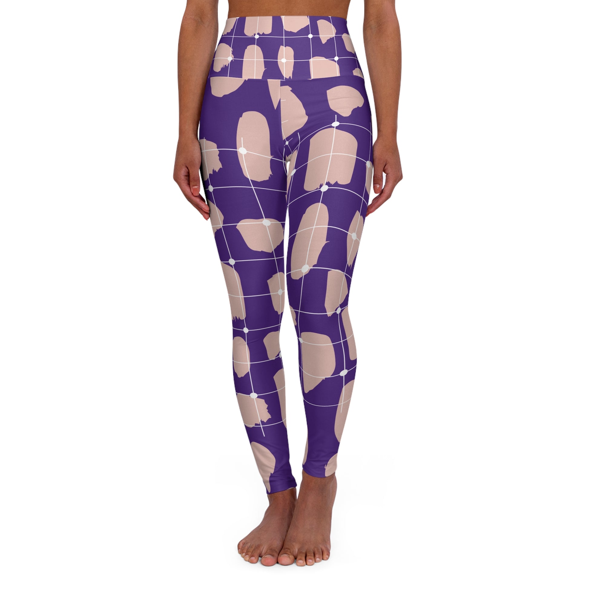 Premium Purple High Waisted Yoga Leggings - COFFEEBRE