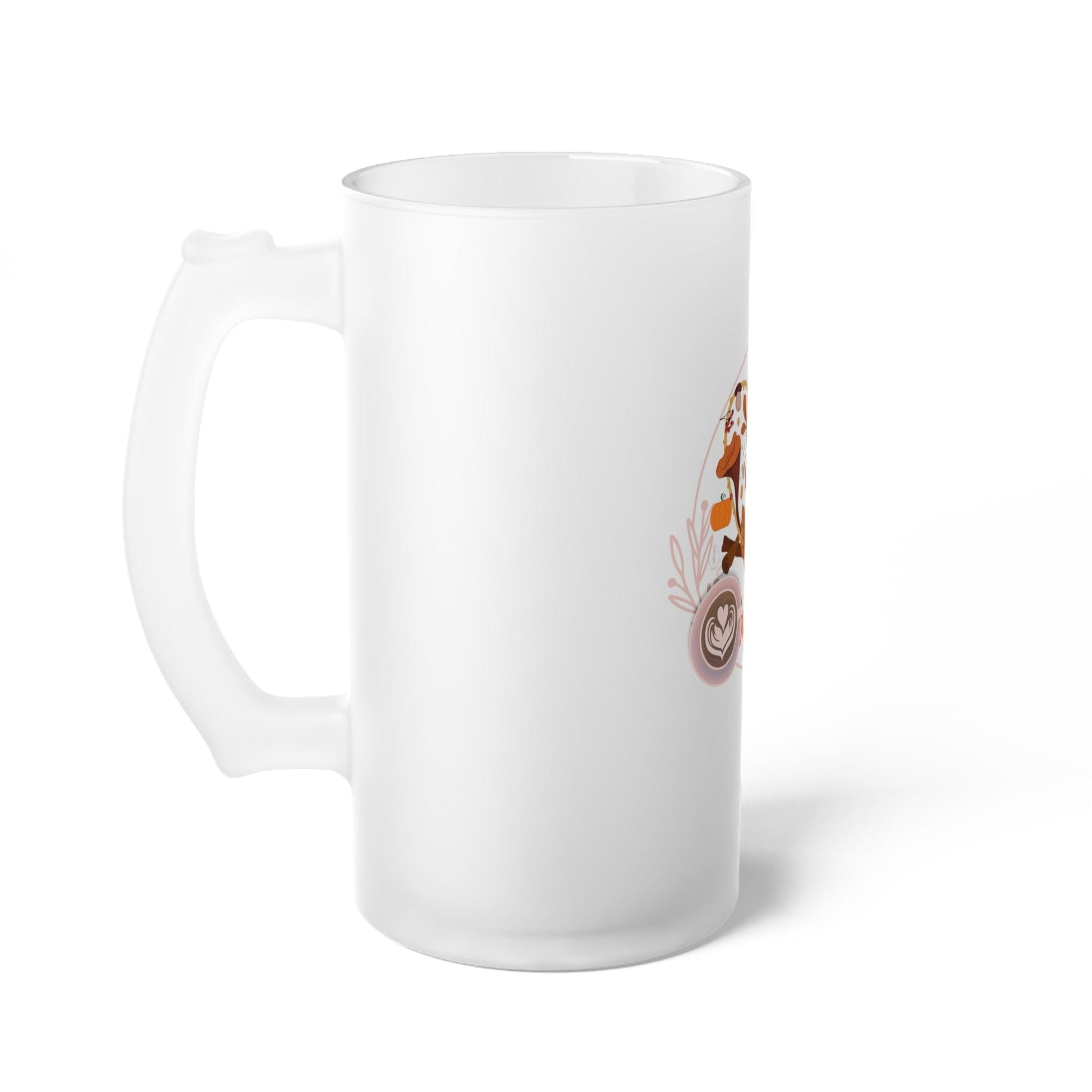Autumn Frosted Glass Latte Mug - COFFEEBRE