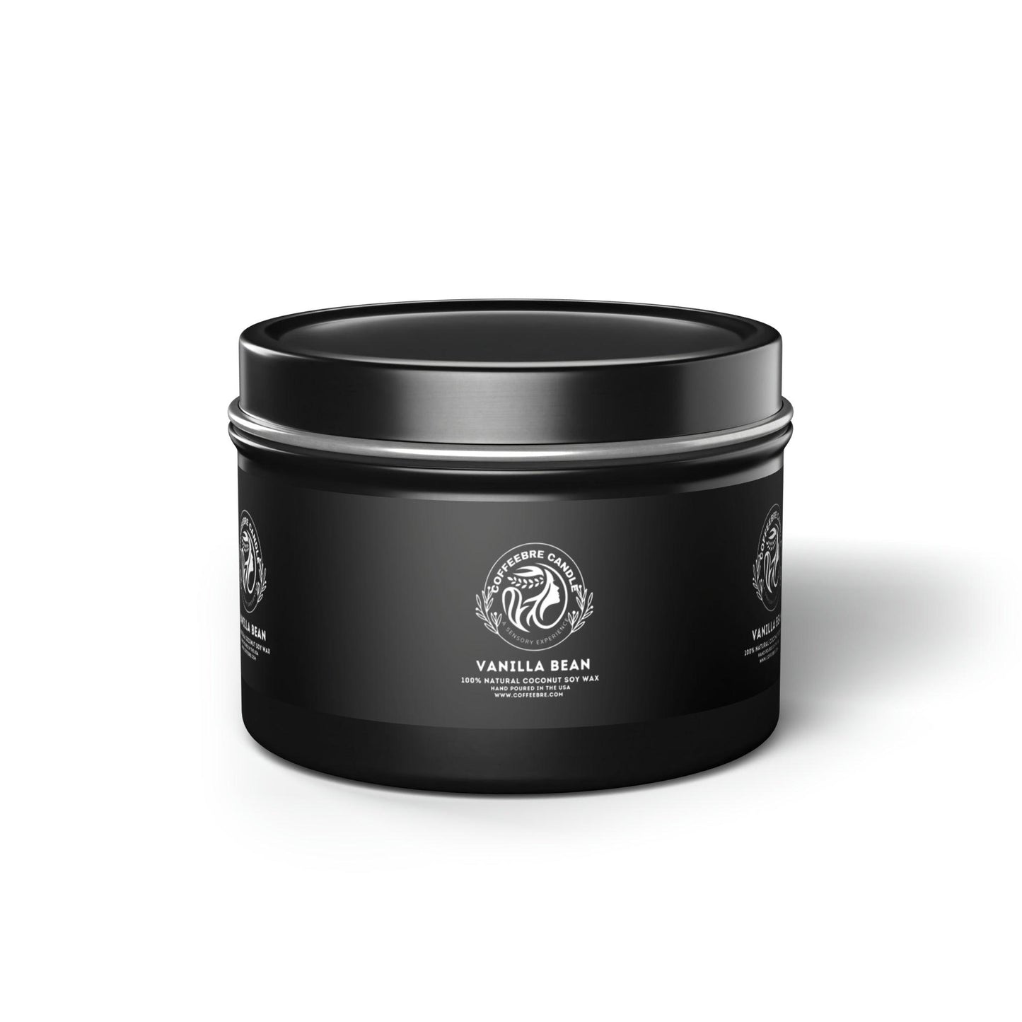 Cinammon Vanilla Bean Scented Coconut Soy Tin Candles - COFFEEBRE