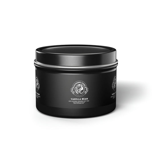 Cinammon Vanilla Bean Scented Coconut Soy Tin Candles - COFFEEBRE