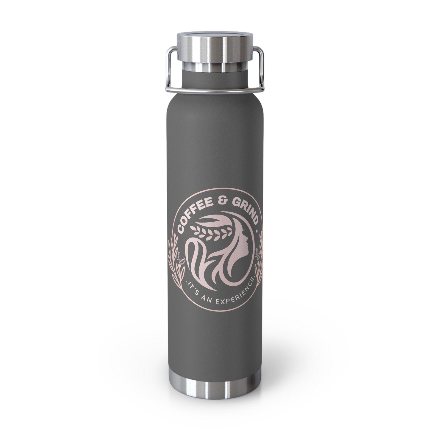 Coffee and Grind Travel Copper Vacuum Insulated Bottle, 22oz - COFFEEBRE