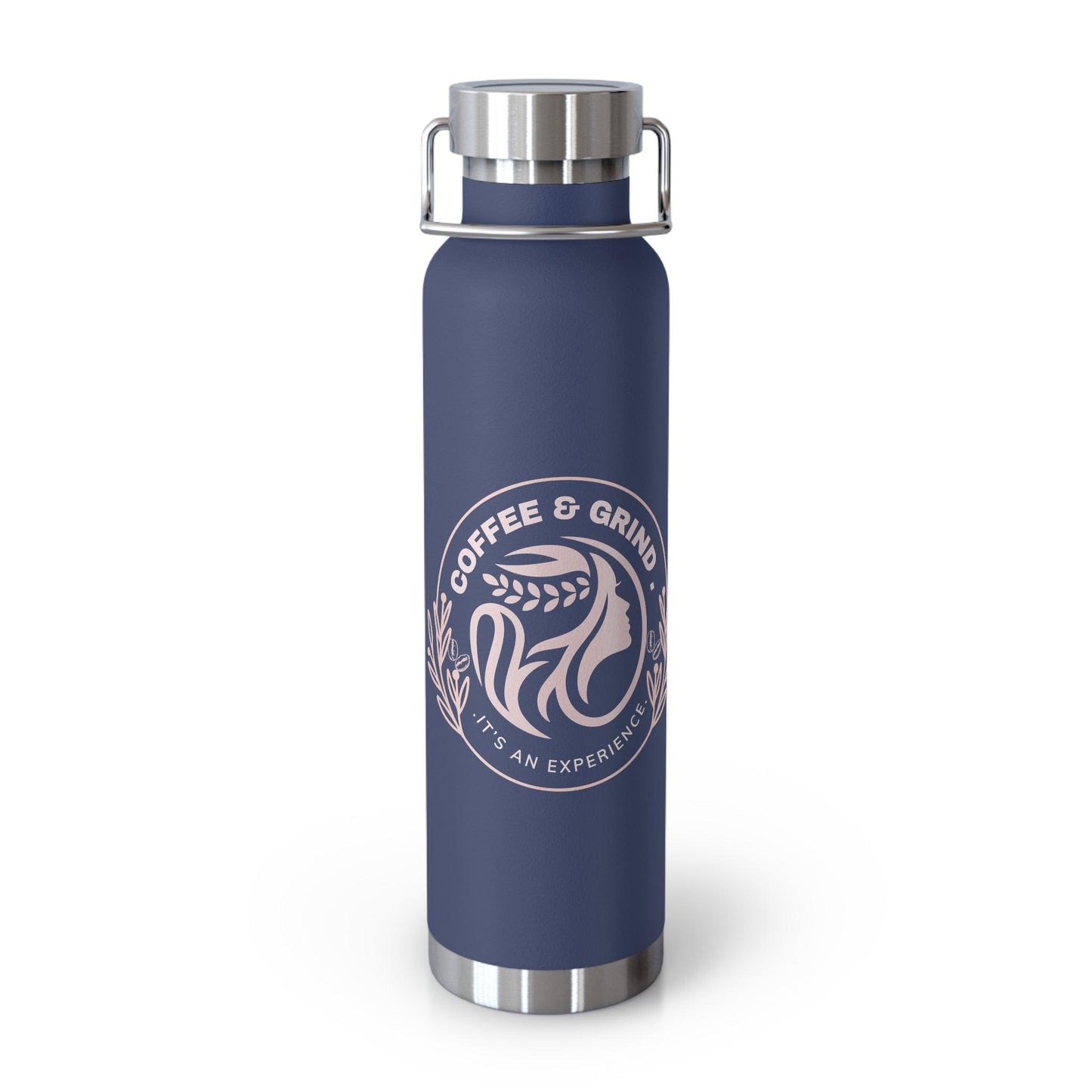Coffee and Grind Travel Copper Vacuum Insulated Bottle, 22oz - COFFEEBRE