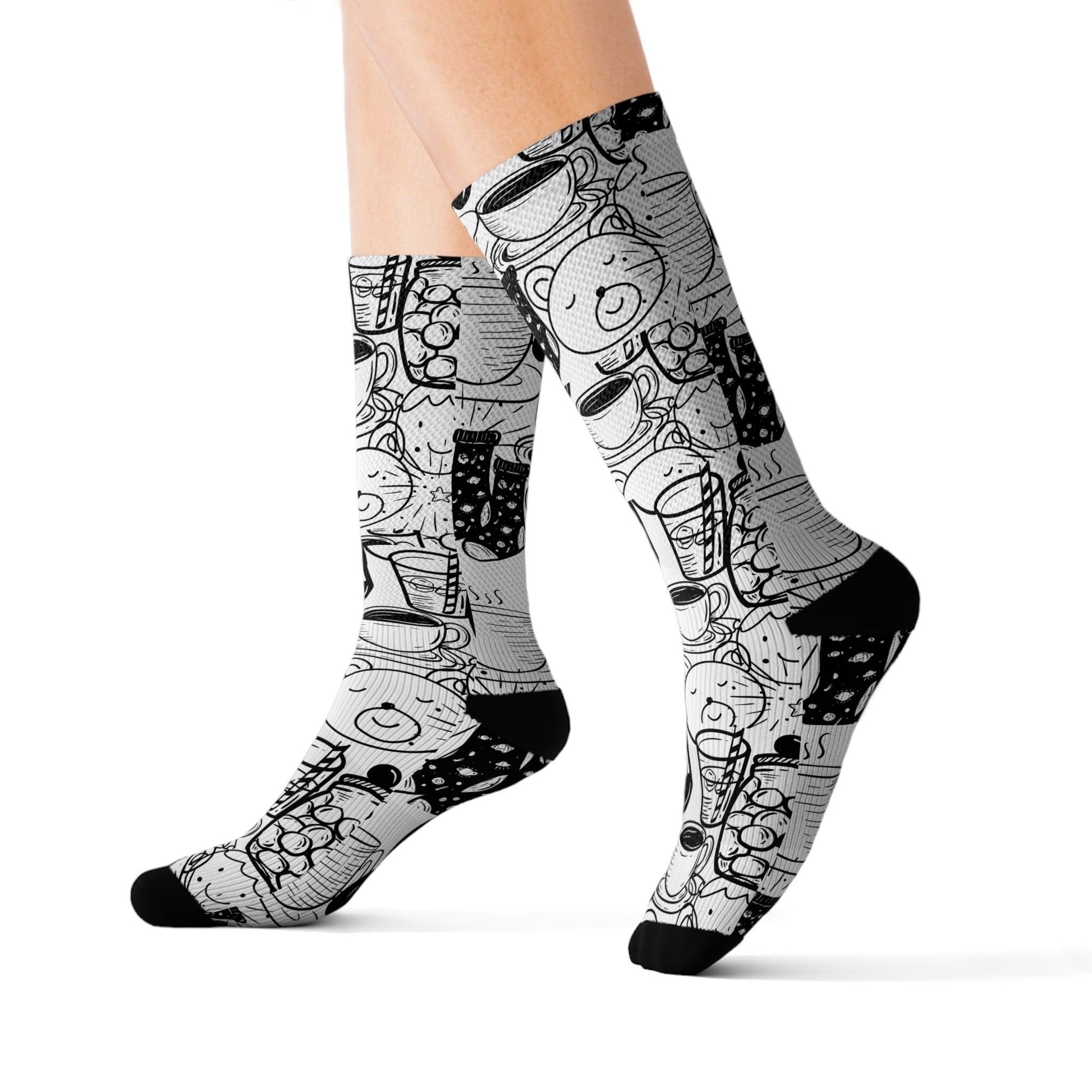 Coffee Blues and Humming Bear Socks - COFFEEBRE