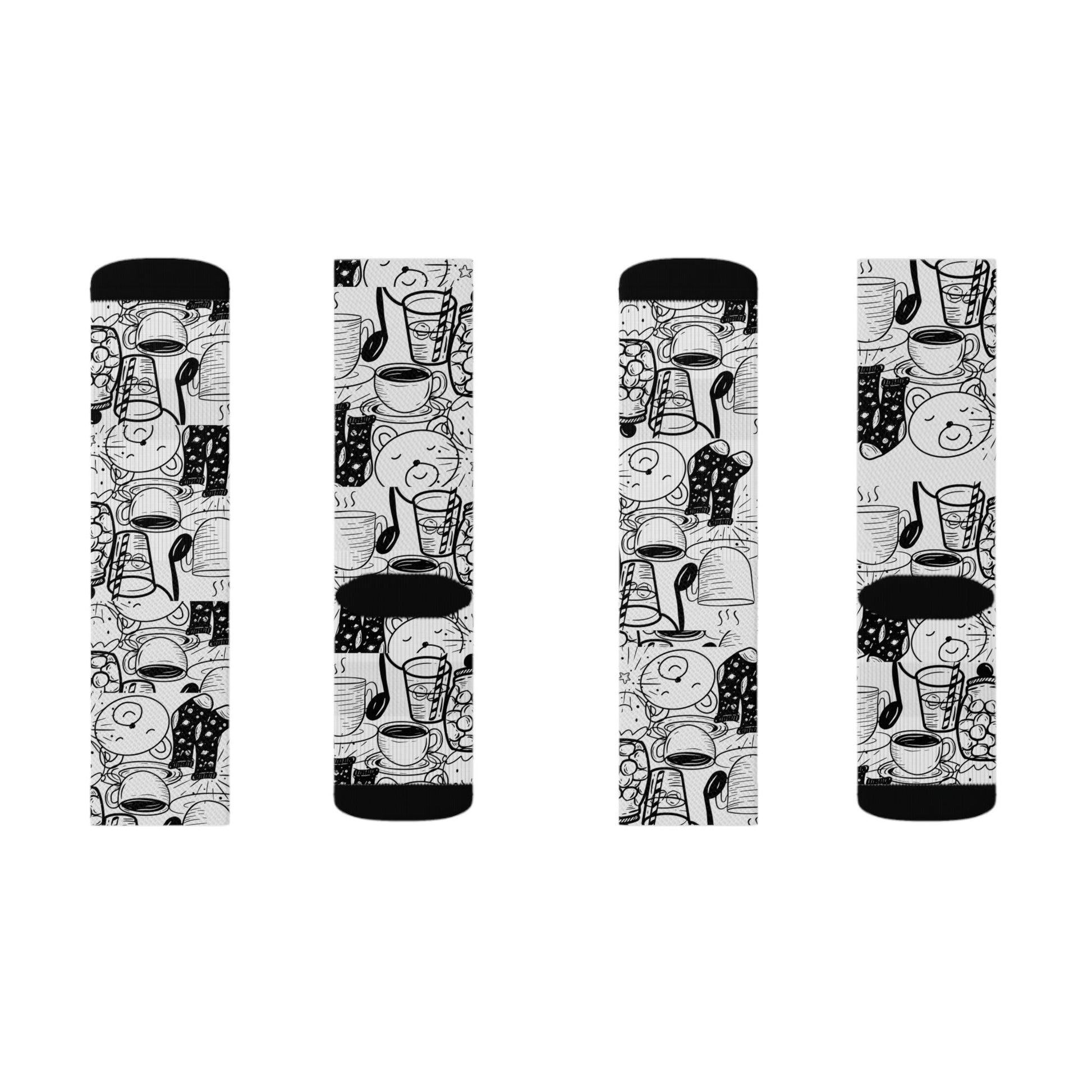 Coffee Blues and Humming Bear Socks - COFFEEBRE