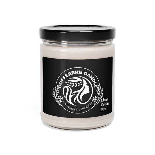 Coffeebre Luxury Clean Cotton Scented Soy Candle, 9oz - COFFEEBRE