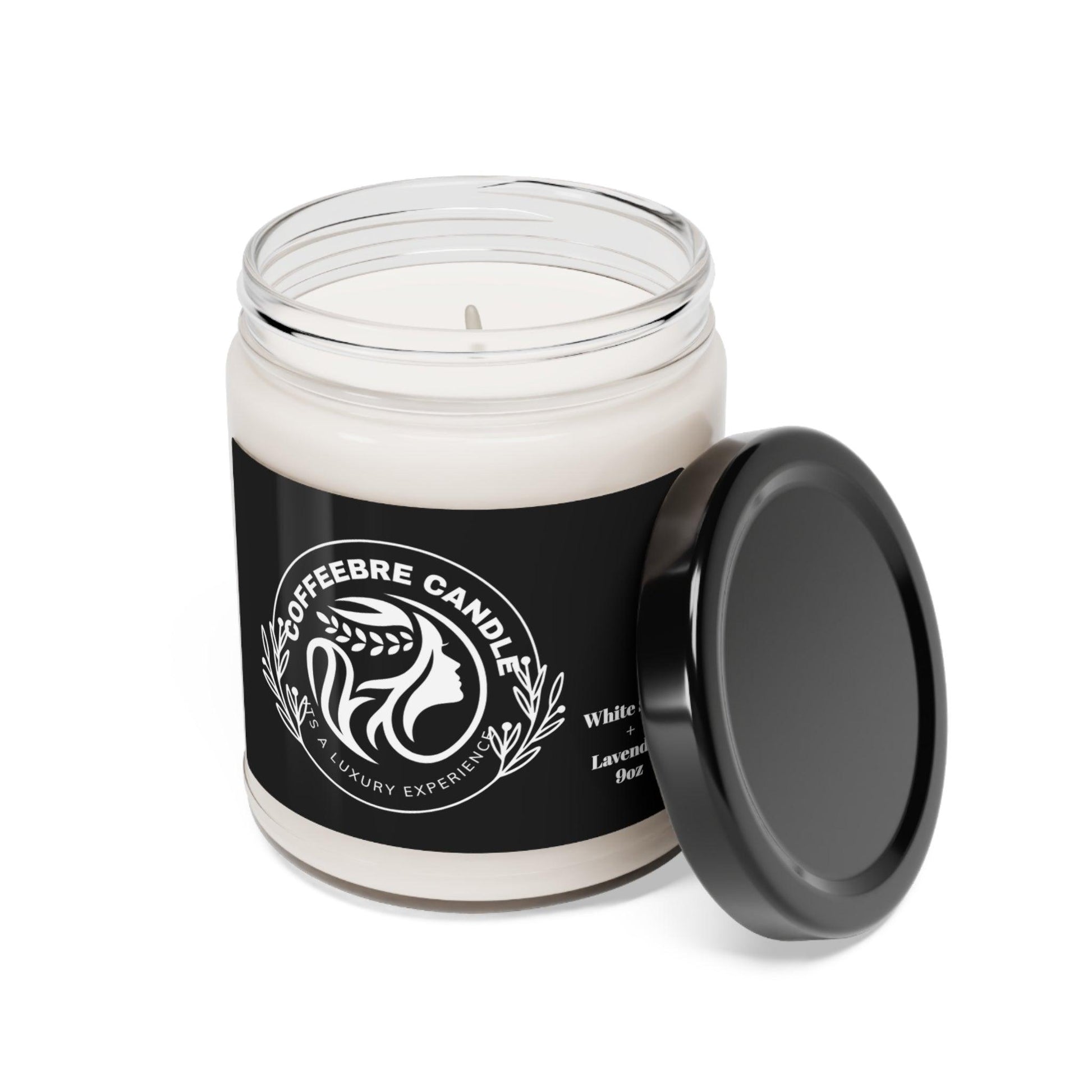 Coffeebre Luxury White Sage + Lavender Scented Soy Candle, 9oz - COFFEEBRE