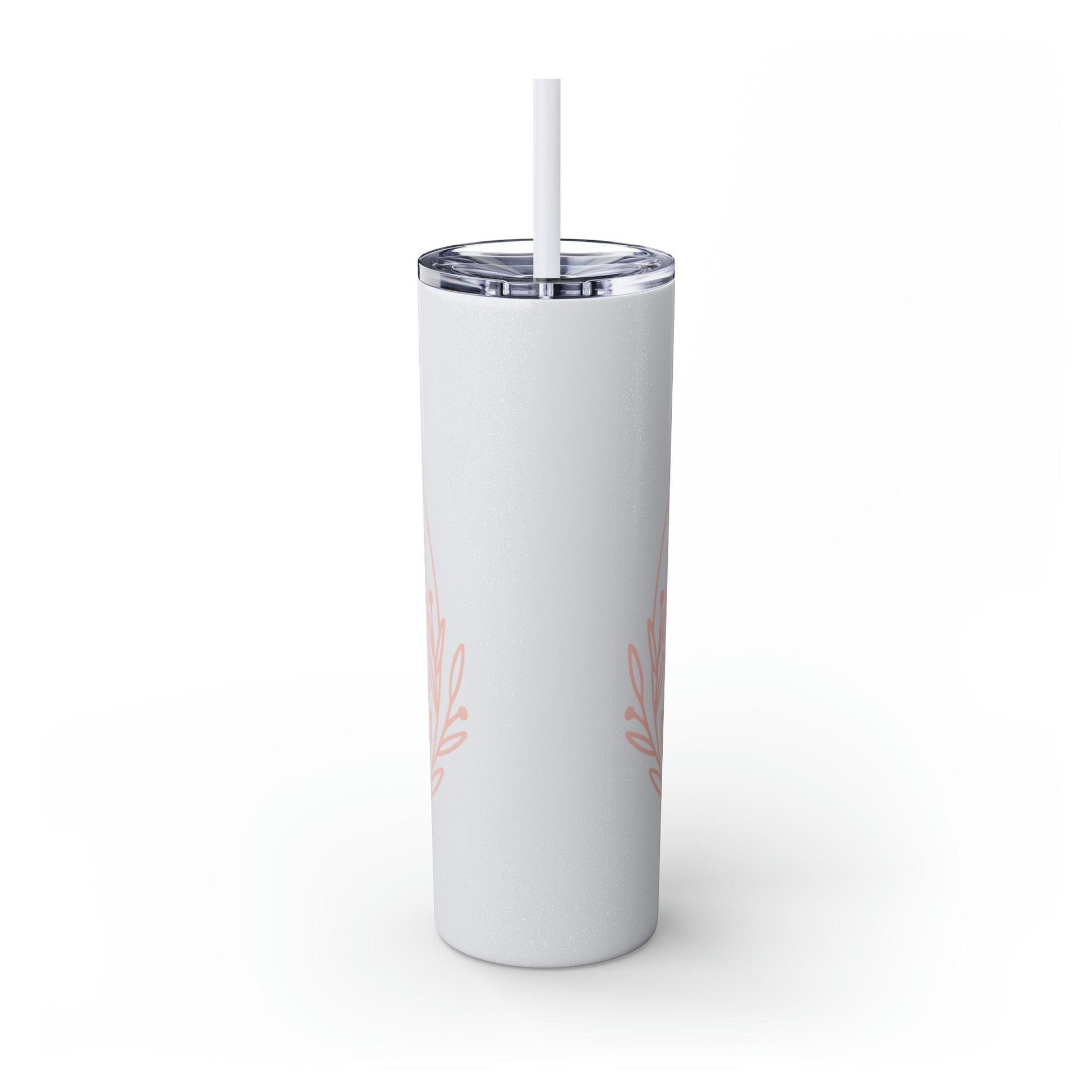 Coffeebre Skinny Better Latte Than Never Tumbler with Straw, 20oz - COFFEEBRE